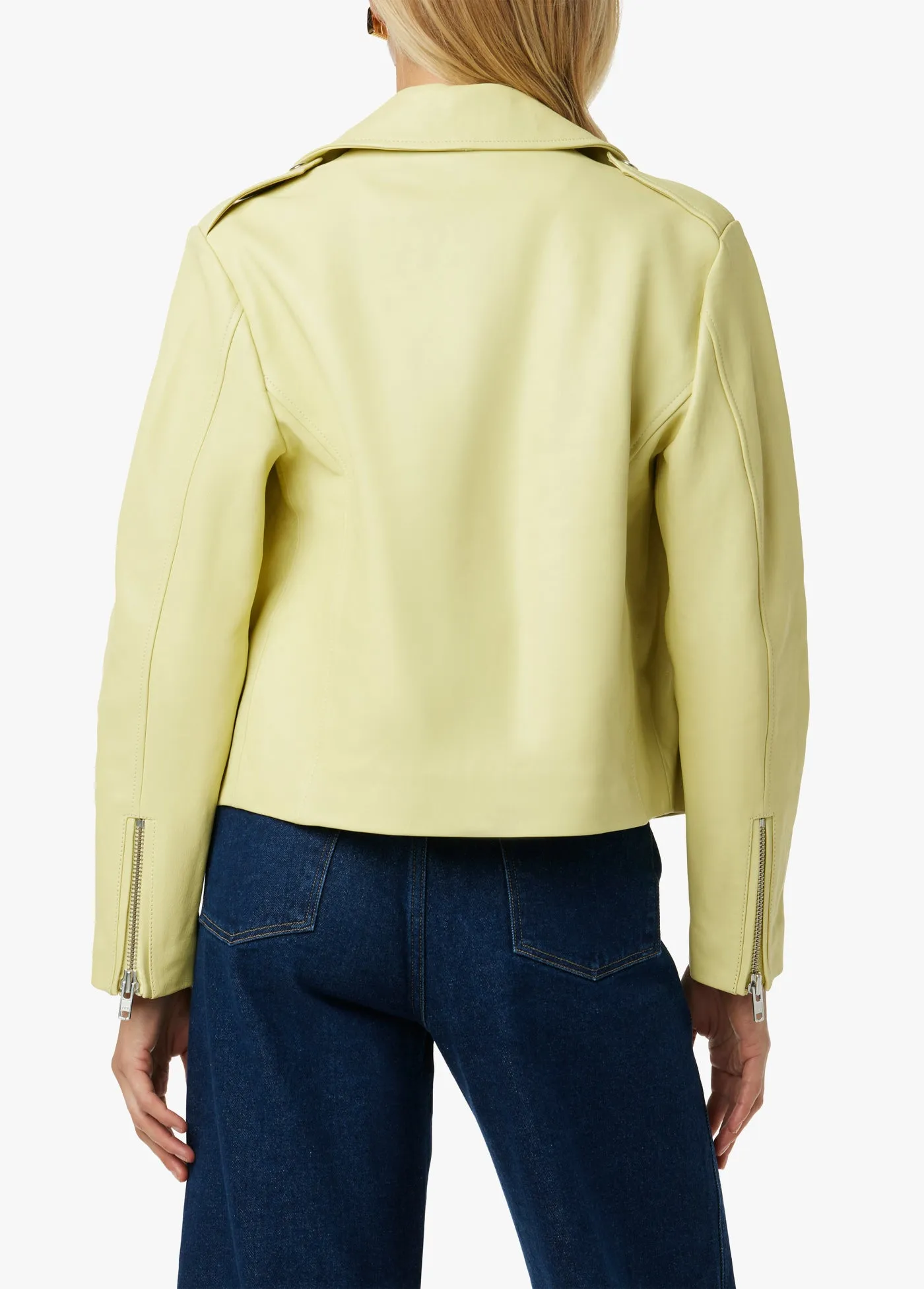 THE MIKAYLA LEATHER JACKET sold by Joe's Jeans product image thumbnail 3