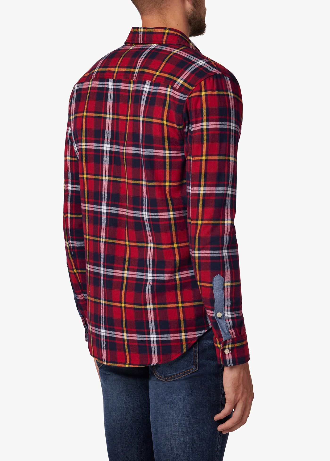 THE SHIRT BRUSHED RED UNISEX FLANNEL sold by Joe's Jeans product image thumbnail 5