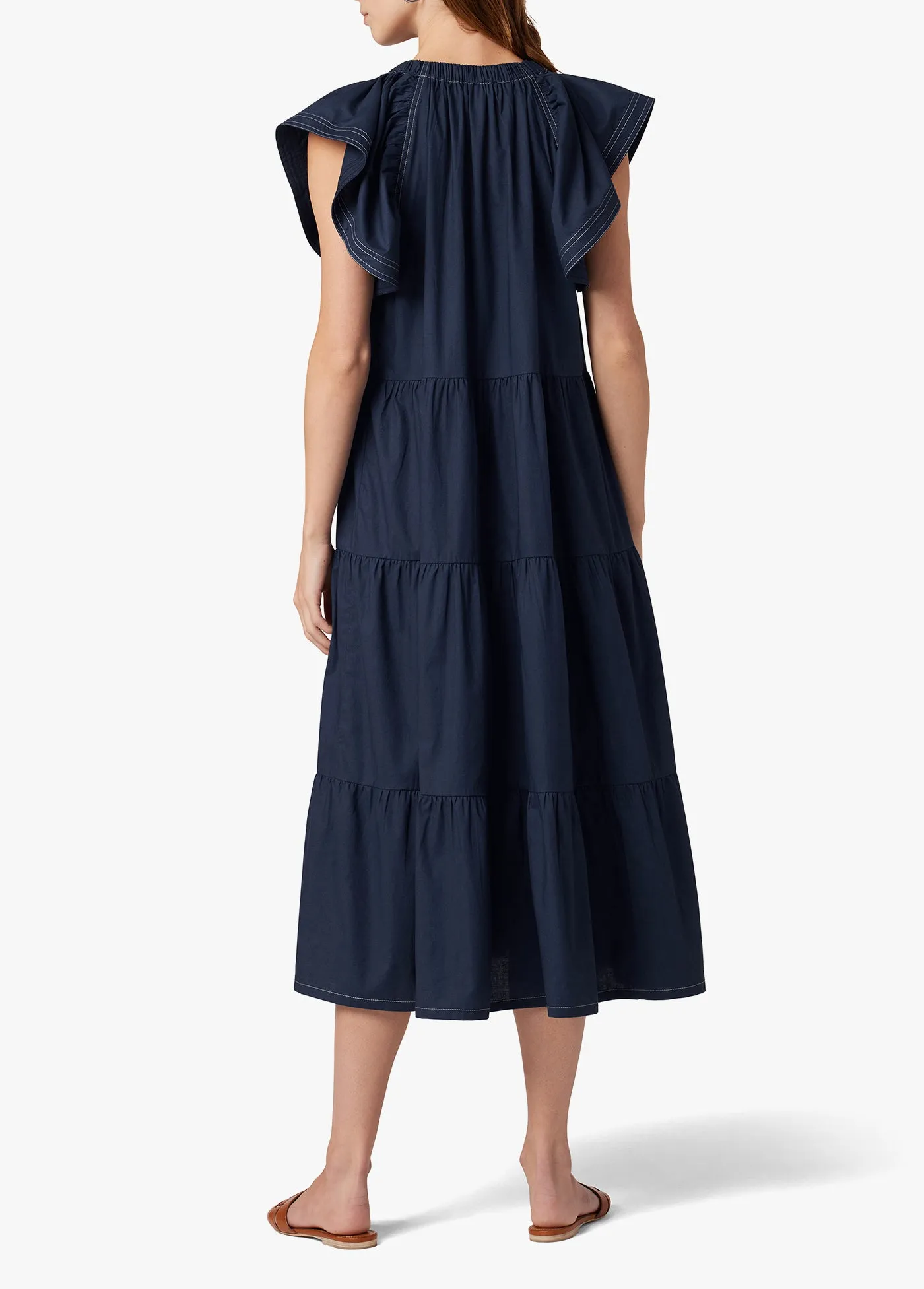PORTIA FLUTTER SLEEVE DRESS sold by Joe's Jeans product image thumbnail 4