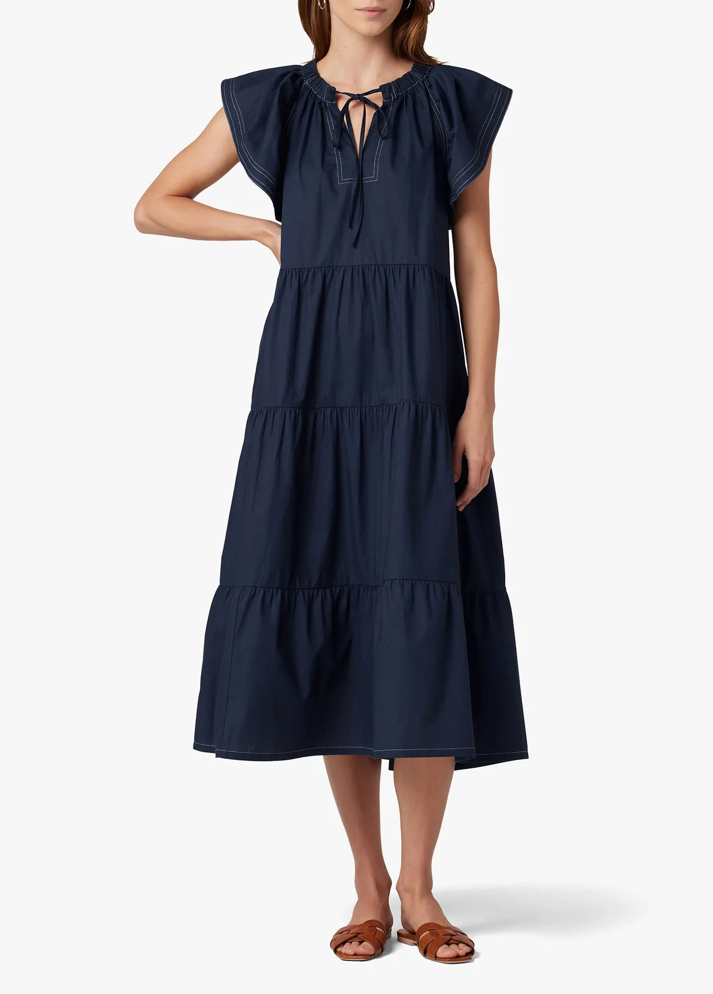 PORTIA FLUTTER SLEEVE DRESS sold by Joe's Jeans