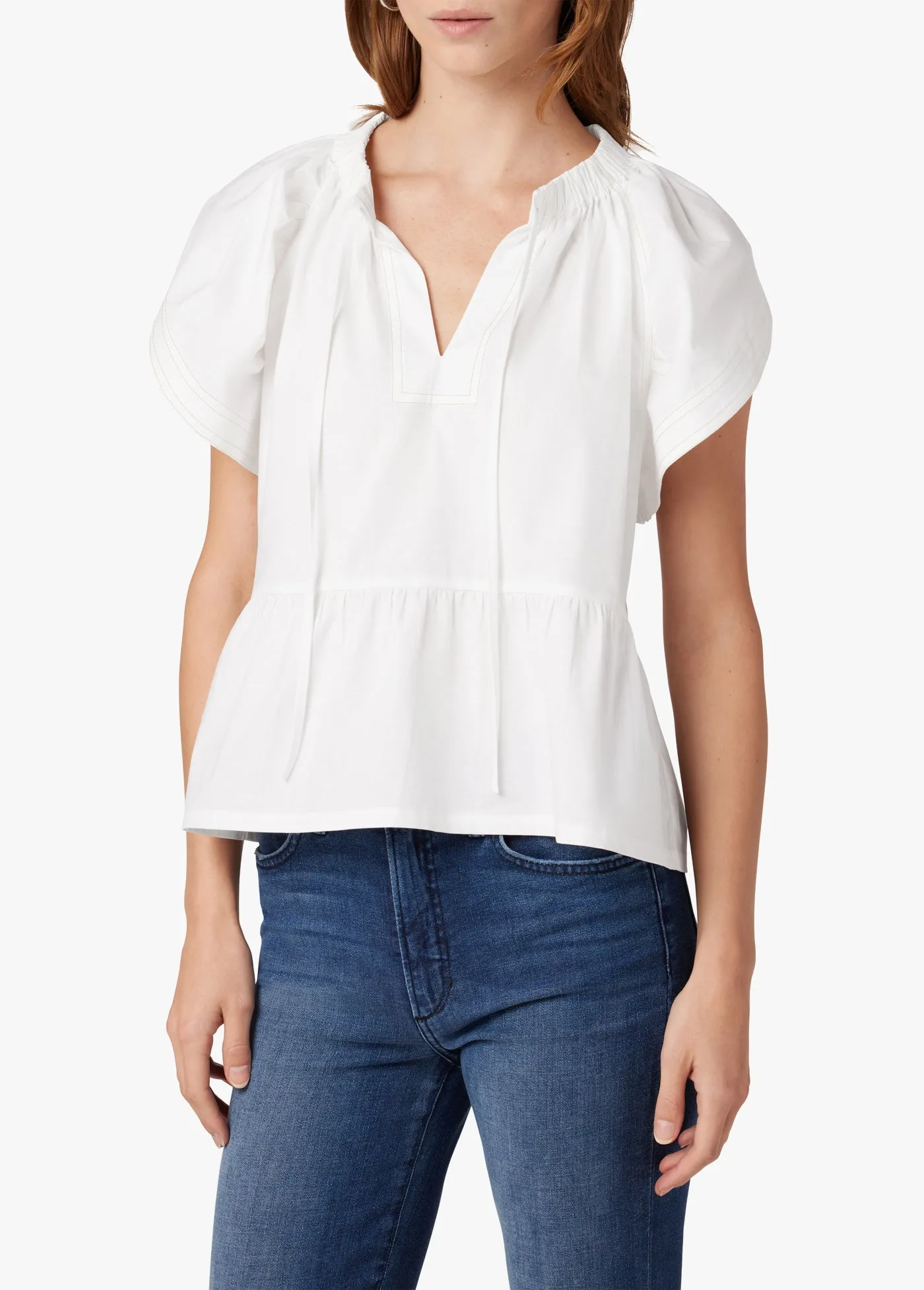 THE ADELYN FLUTTER SLEEVE TOP sold by Joe's Jeans