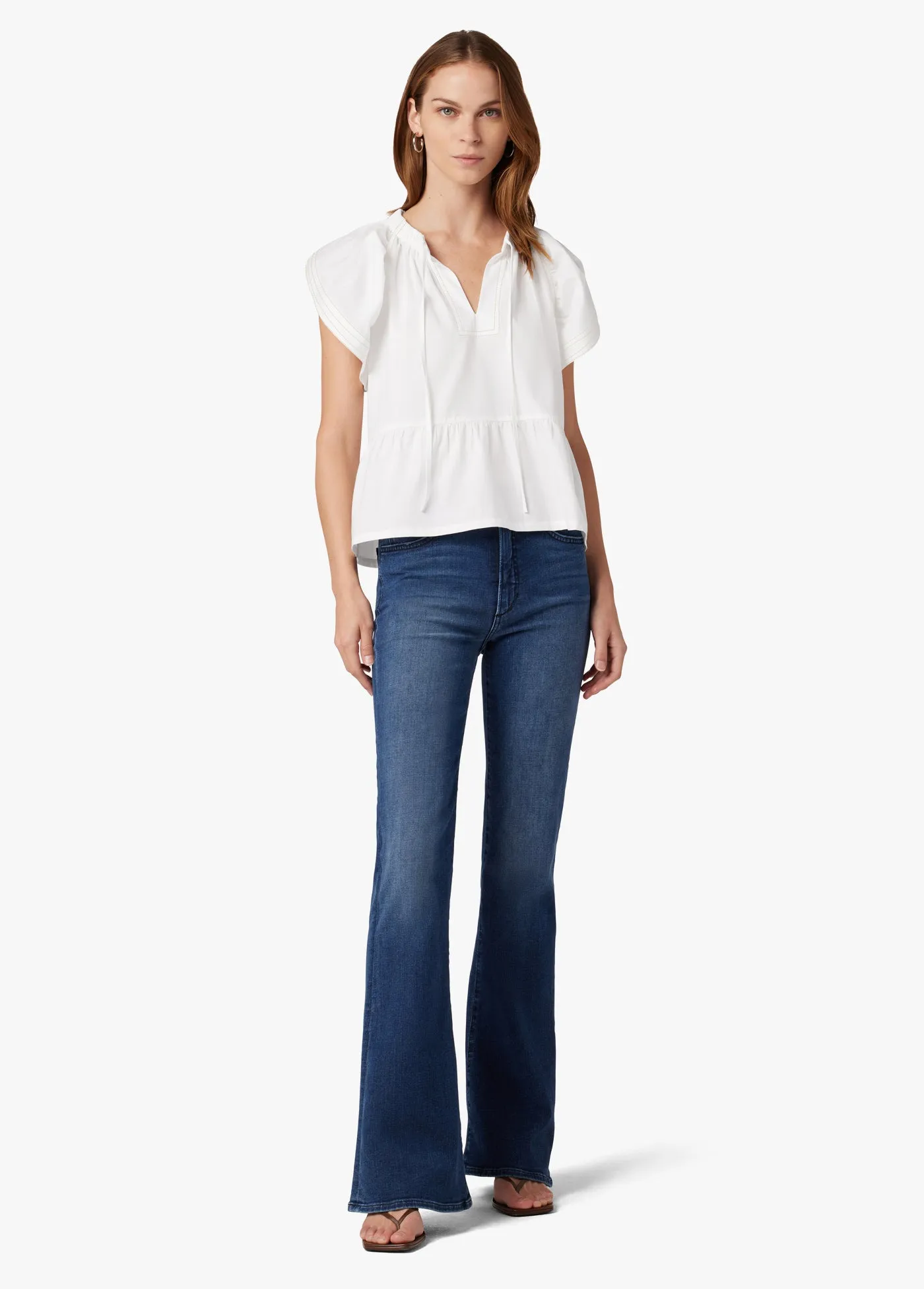 THE ADELYN FLUTTER SLEEVE TOP sold by Joe's Jeans product image thumbnail 5