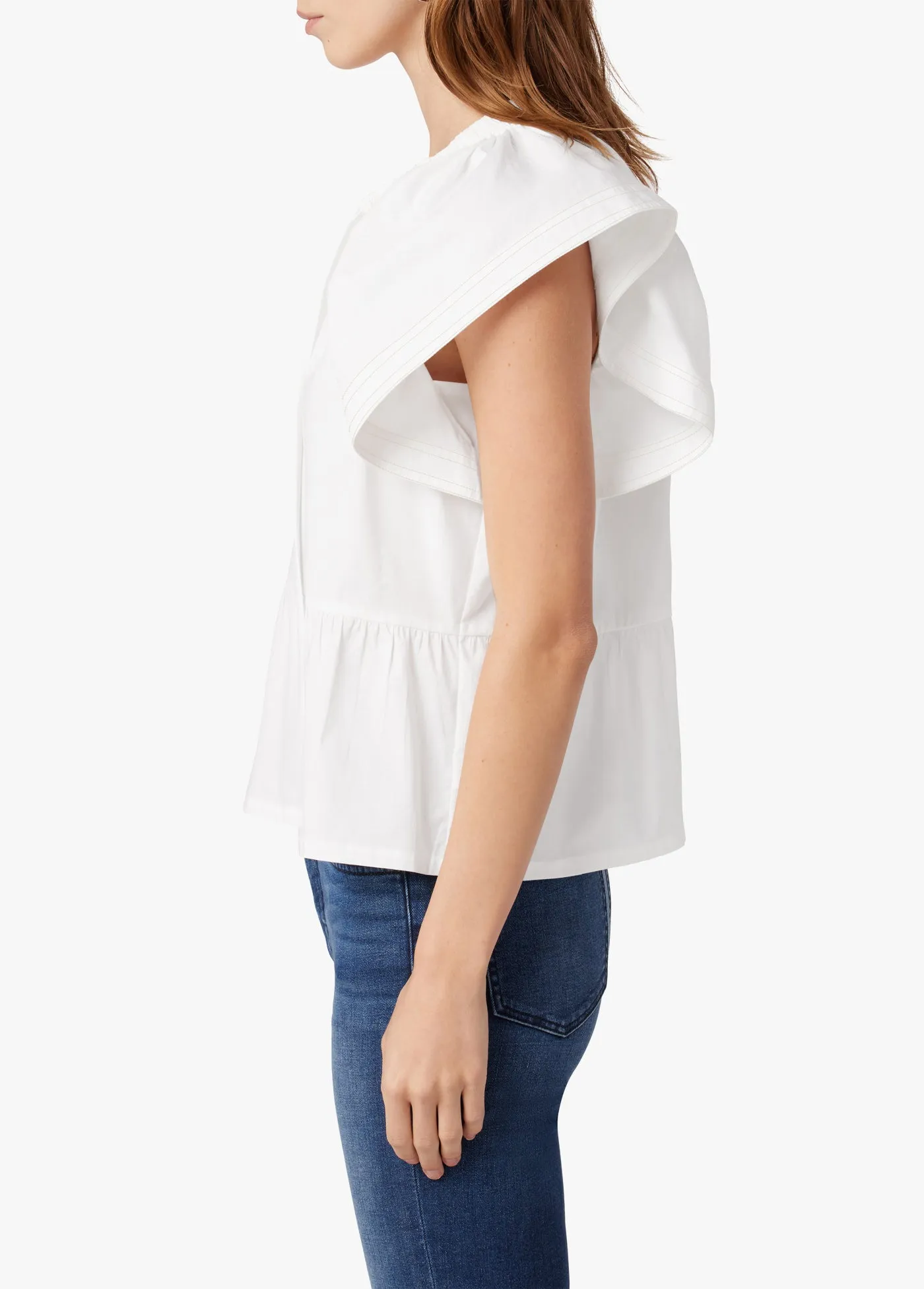 THE ADELYN FLUTTER SLEEVE TOP sold by Joe's Jeans product image thumbnail 2