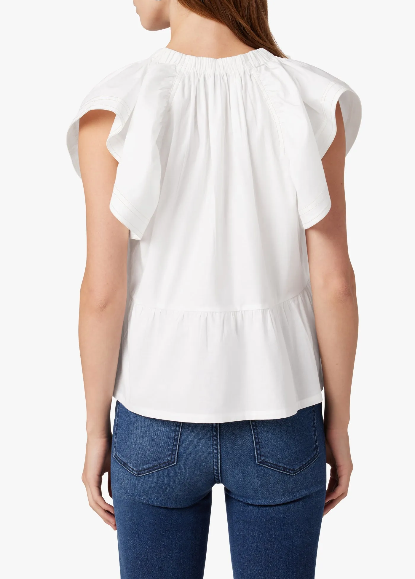 THE ADELYN FLUTTER SLEEVE TOP sold by Joe's Jeans product image thumbnail 3