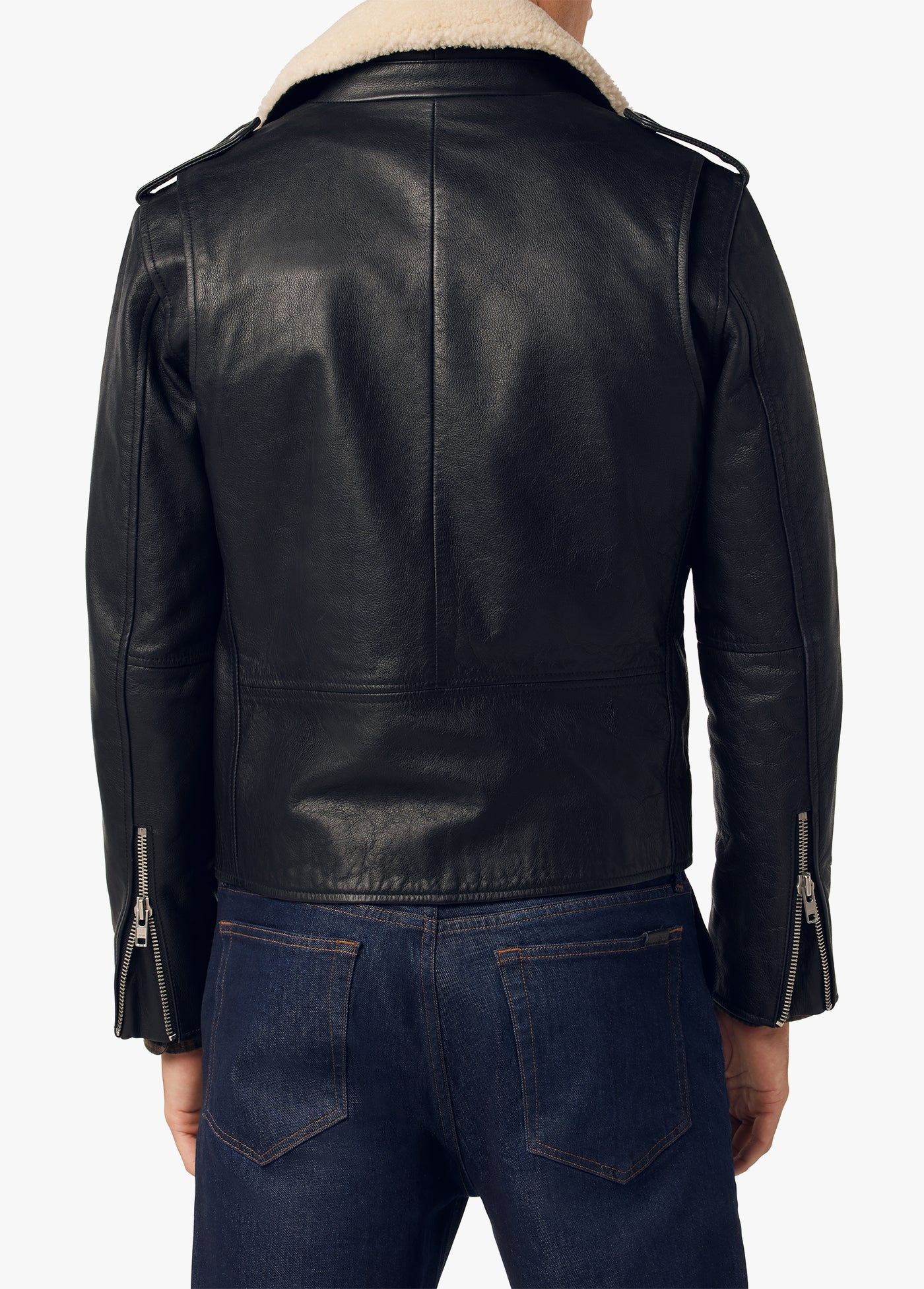 LEATHER AVIATOR JACKET sold by Joe's Jeans product image thumbnail 3