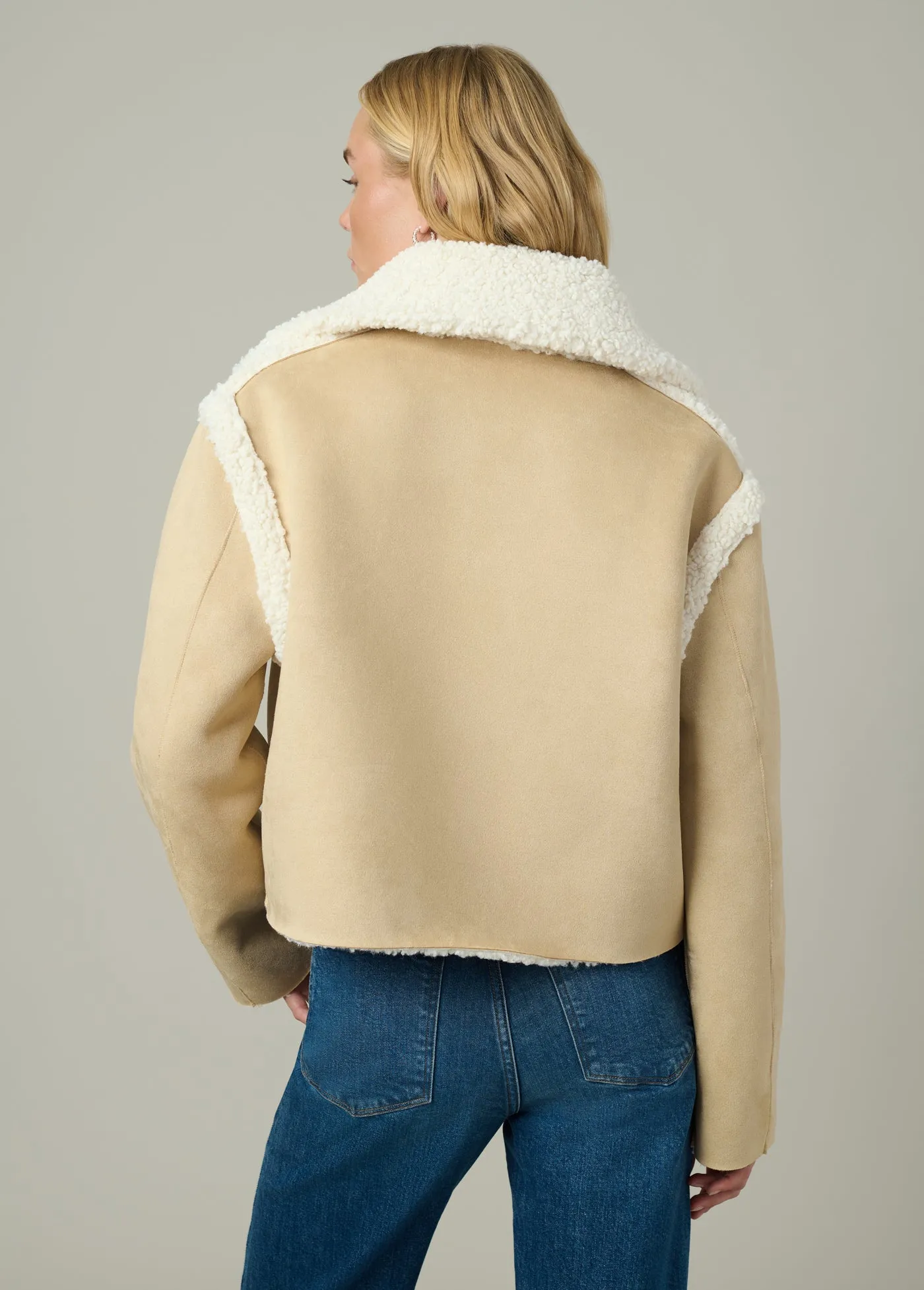 HALLE REVERSIBLE SHERPA JACKET sold by Joe's Jeans product image thumbnail 4