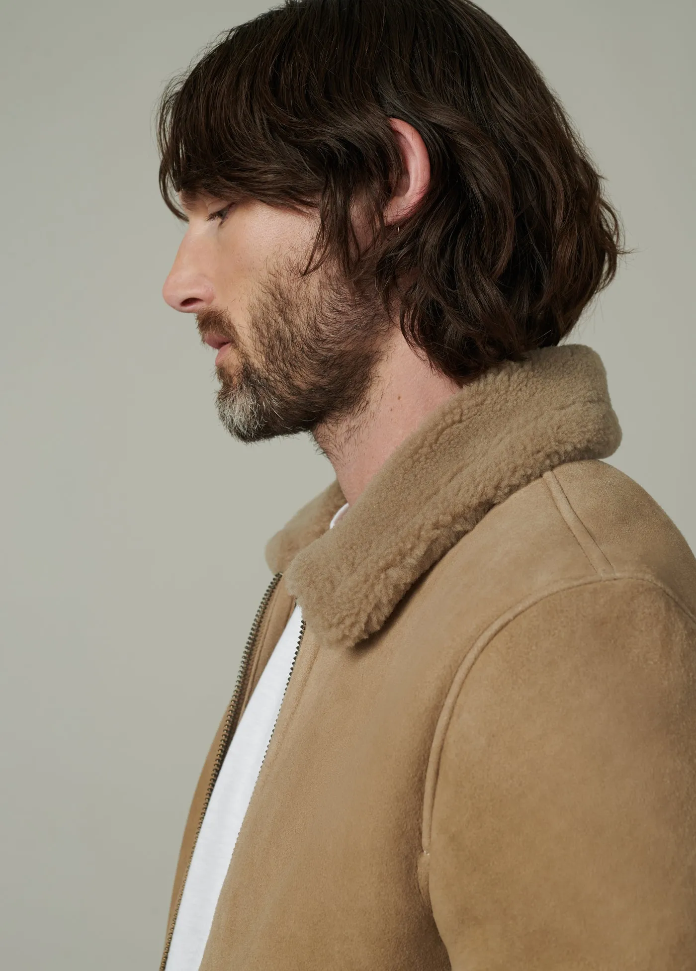 SHEARLING FLIGHT JACKET sold by Joe's Jeans product image thumbnail 4