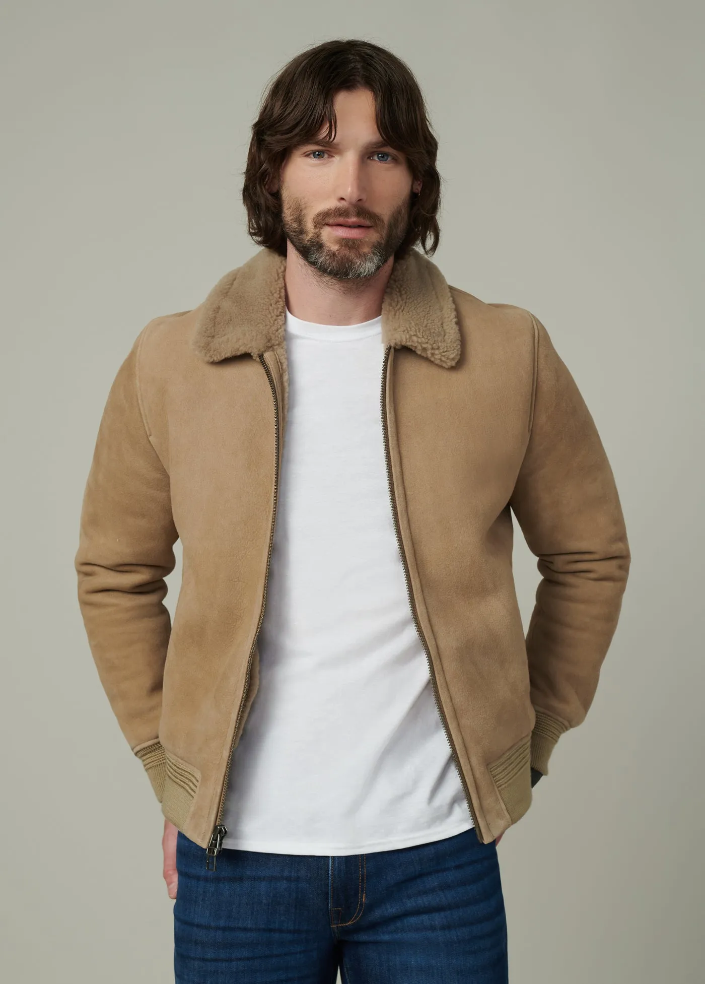SHEARLING FLIGHT JACKET sold by Joe's Jeans