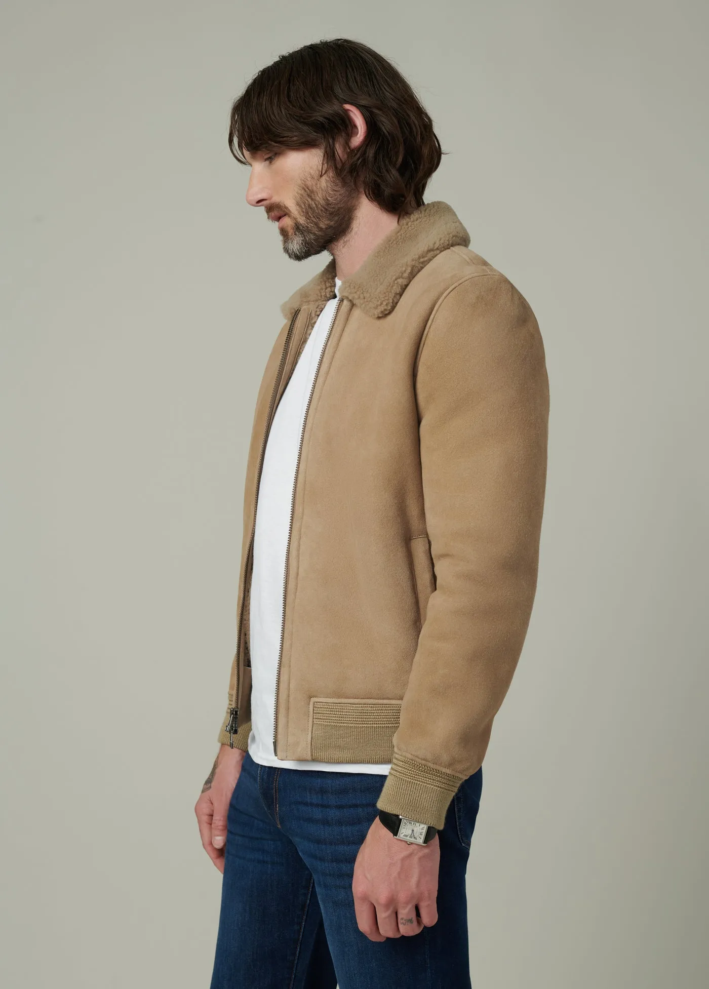 SHEARLING FLIGHT JACKET sold by Joe's Jeans product image thumbnail 2