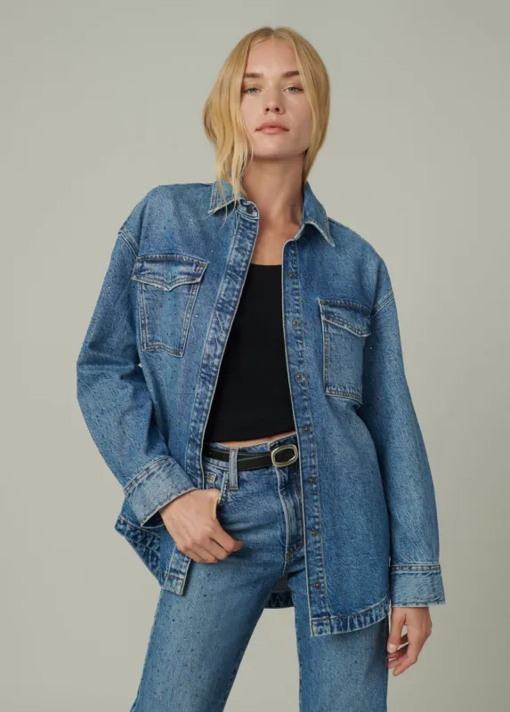 THE KATRINA CRYSTAL SHIRT JACKET sold by Joe's Jeans