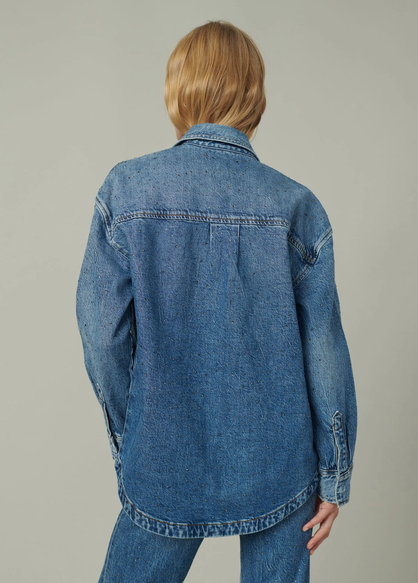 THE KATRINA CRYSTAL SHIRT JACKET sold by Joe's Jeans product image thumbnail 3