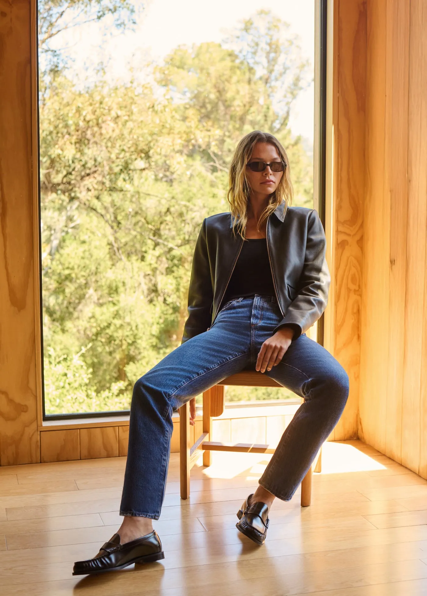 THE MAREN LEATHER JACKET sold by Joe's Jeans