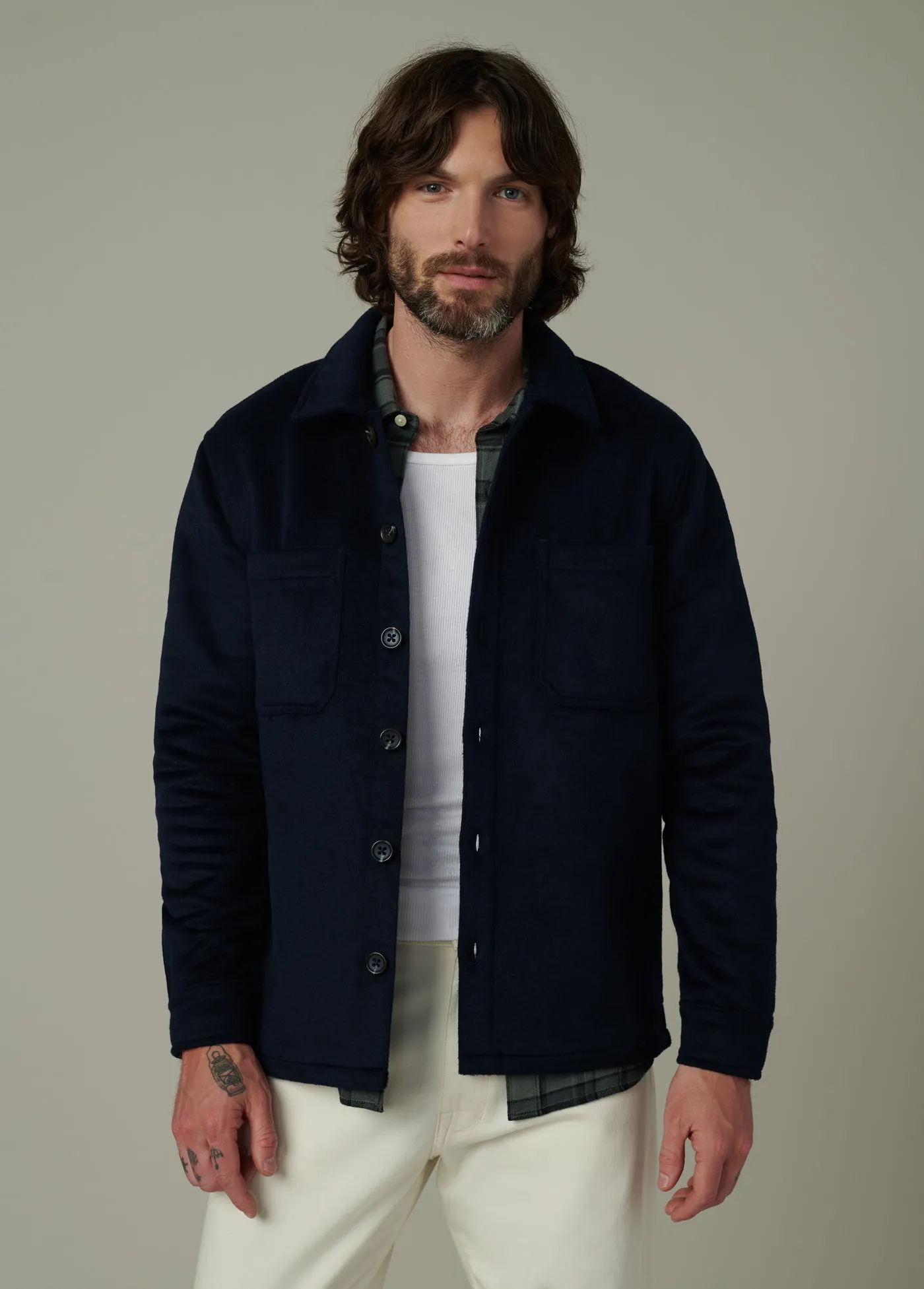 LEON WOOL OVERSHIRT sold by Joe's Jeans