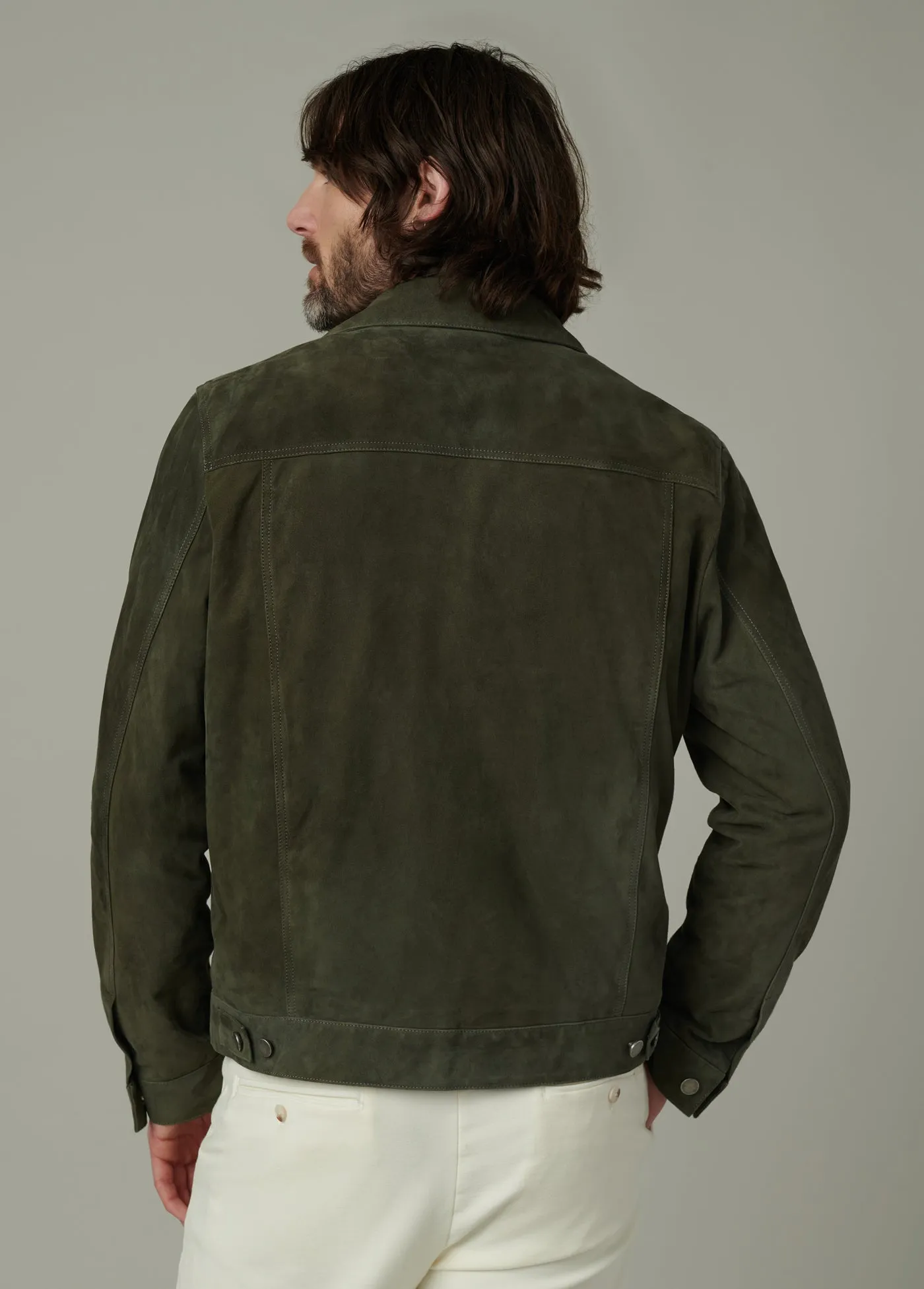 CASH SUEDE TRUCKER JACKET sold by Joe's Jeans product image thumbnail 3