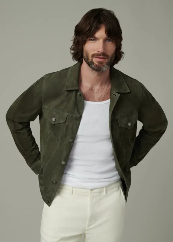 CASH SUEDE TRUCKER JACKET sold by Joe's Jeans