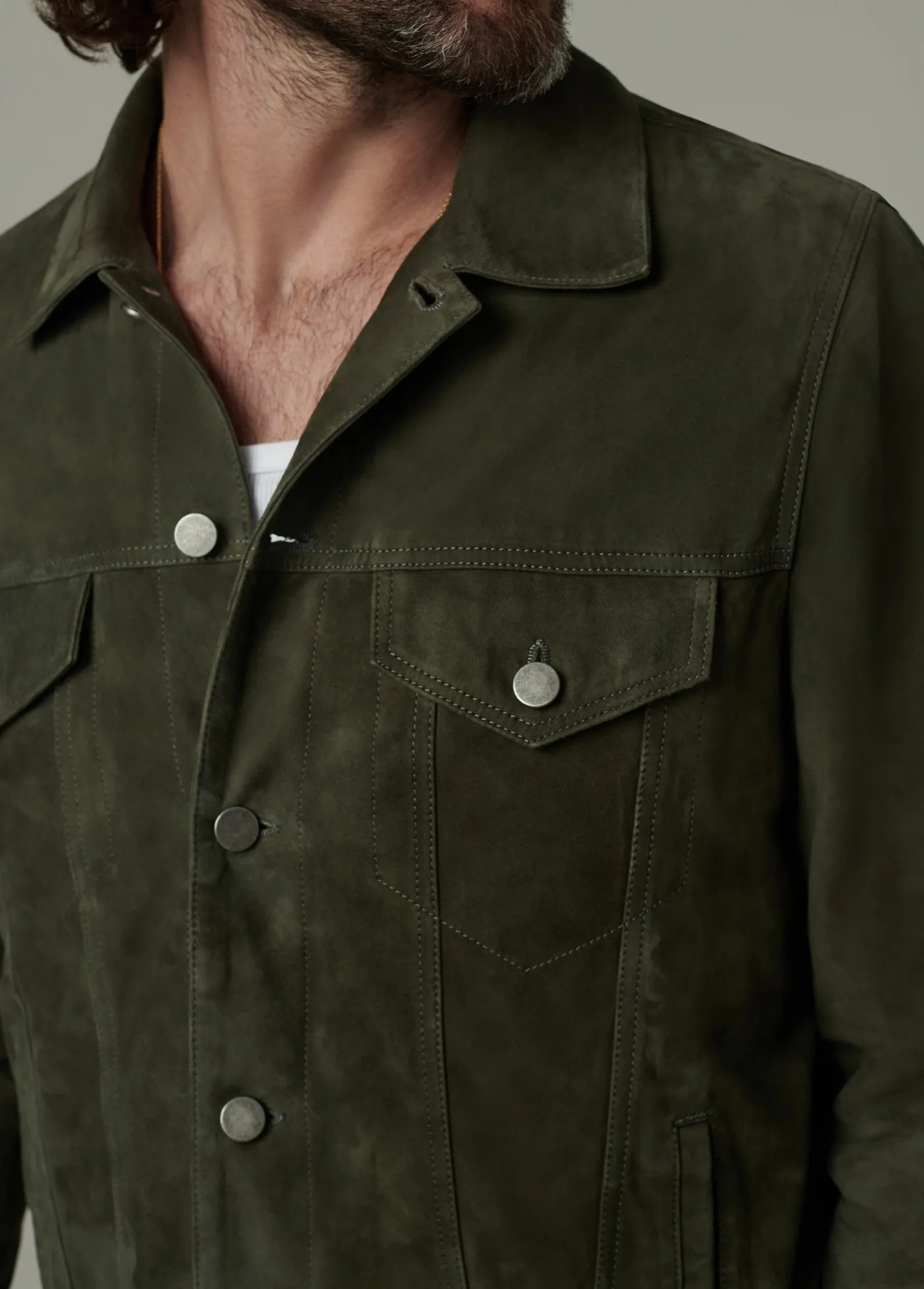 CASH SUEDE TRUCKER JACKET sold by Joe's Jeans product image thumbnail 4