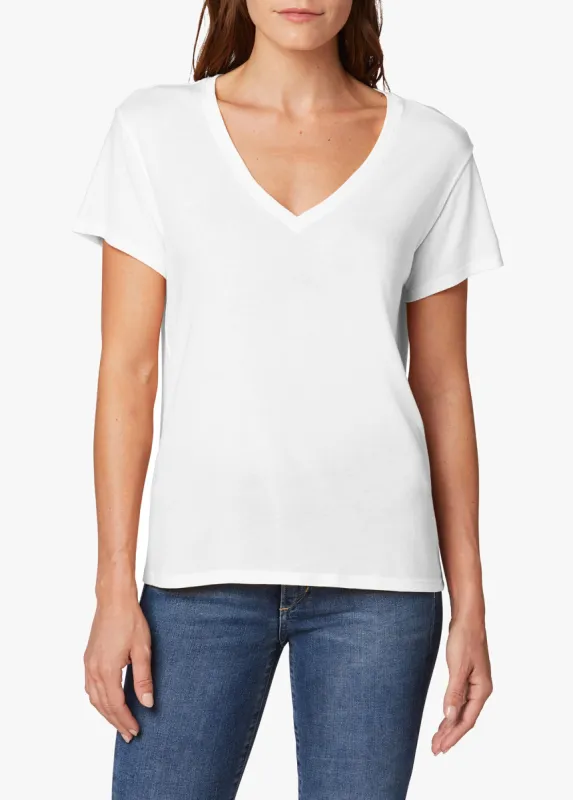 THE RAINE DEEP V-NECK TEE sold by Joe's Jeans