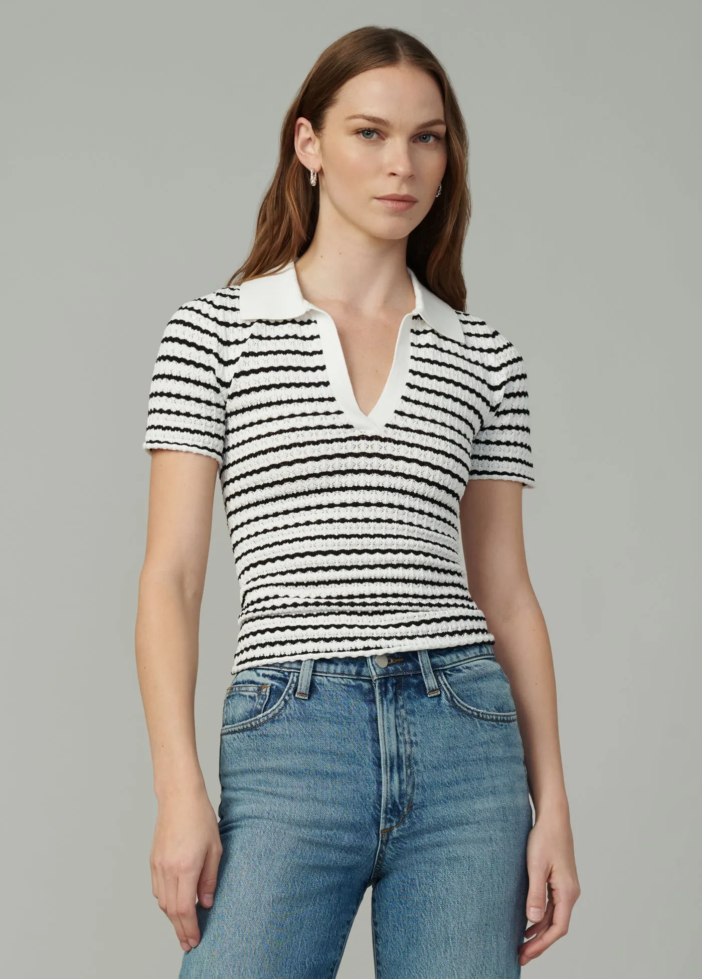 THE JESS POINTELLE POLO SHIRT sold by Joe's Jeans