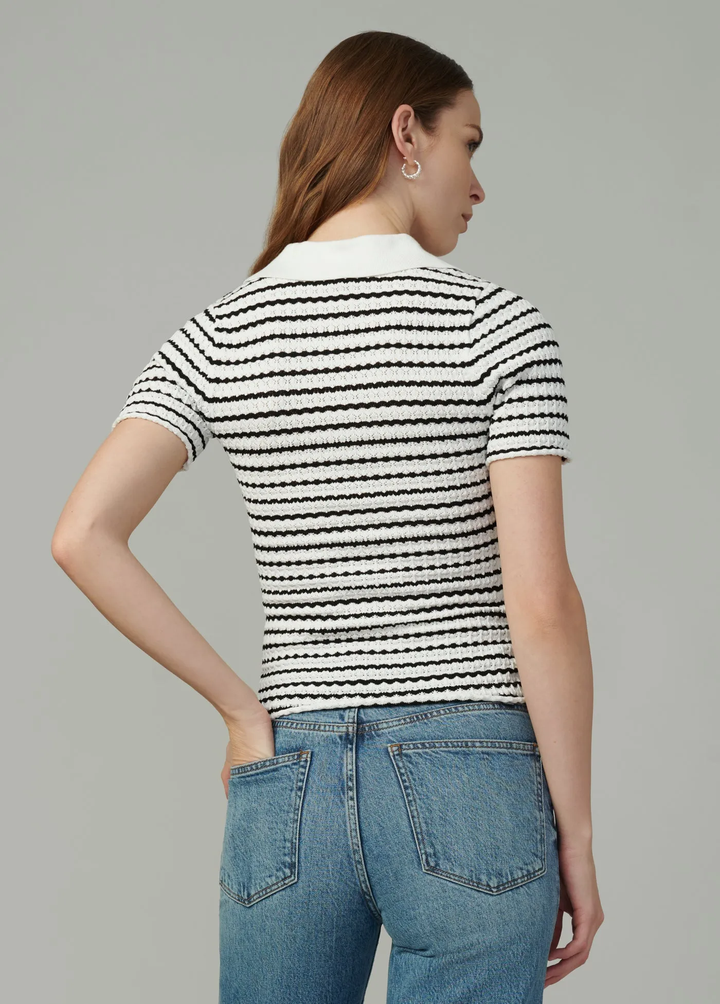 THE JESS POINTELLE POLO SHIRT sold by Joe's Jeans product image thumbnail 4