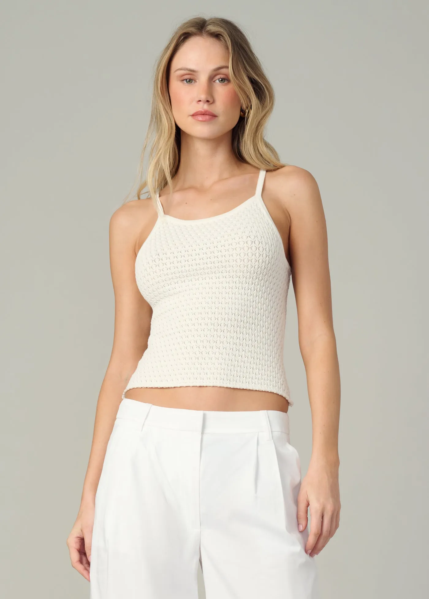 THE POINTELLE EVERYDAY TANK sold by Joe's Jeans