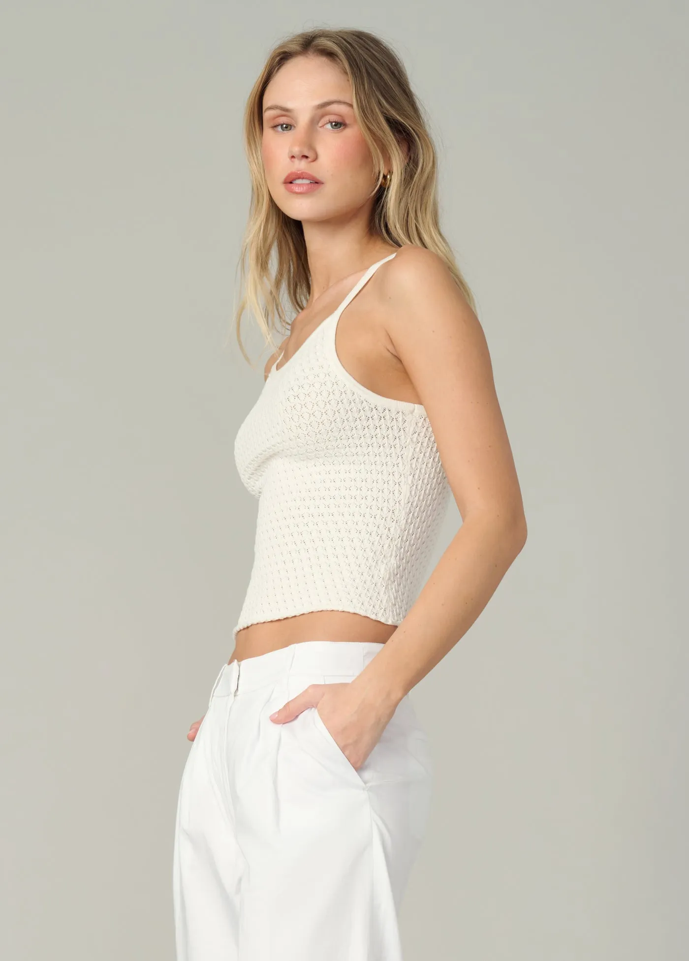 THE POINTELLE EVERYDAY TANK sold by Joe's Jeans product image thumbnail 2