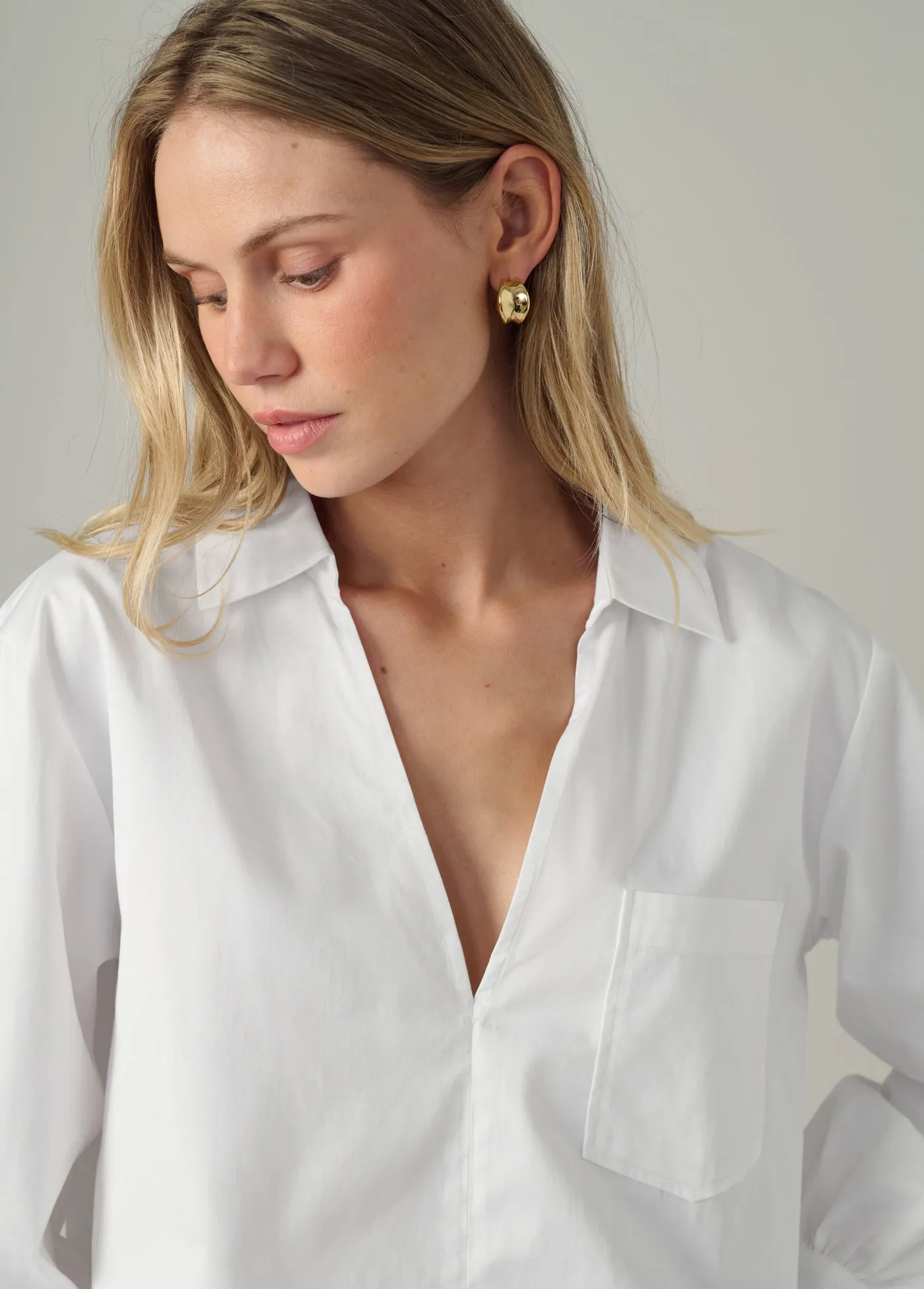 THE CHARLOTTE POPOVER BLOUSE sold by Joe's Jeans product image thumbnail 5