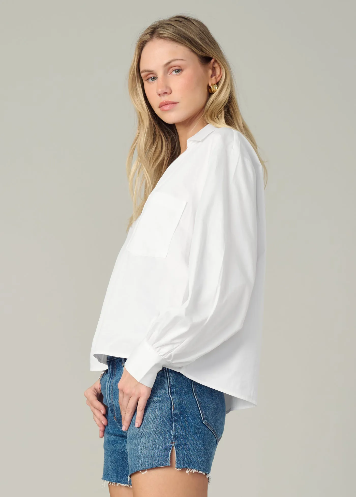 THE CHARLOTTE POPOVER BLOUSE sold by Joe's Jeans product image thumbnail 3