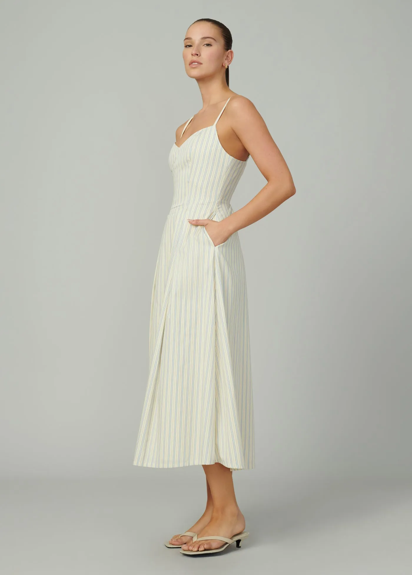THE RHONE MIDI DRESS sold by Joe's Jeans product image thumbnail 3