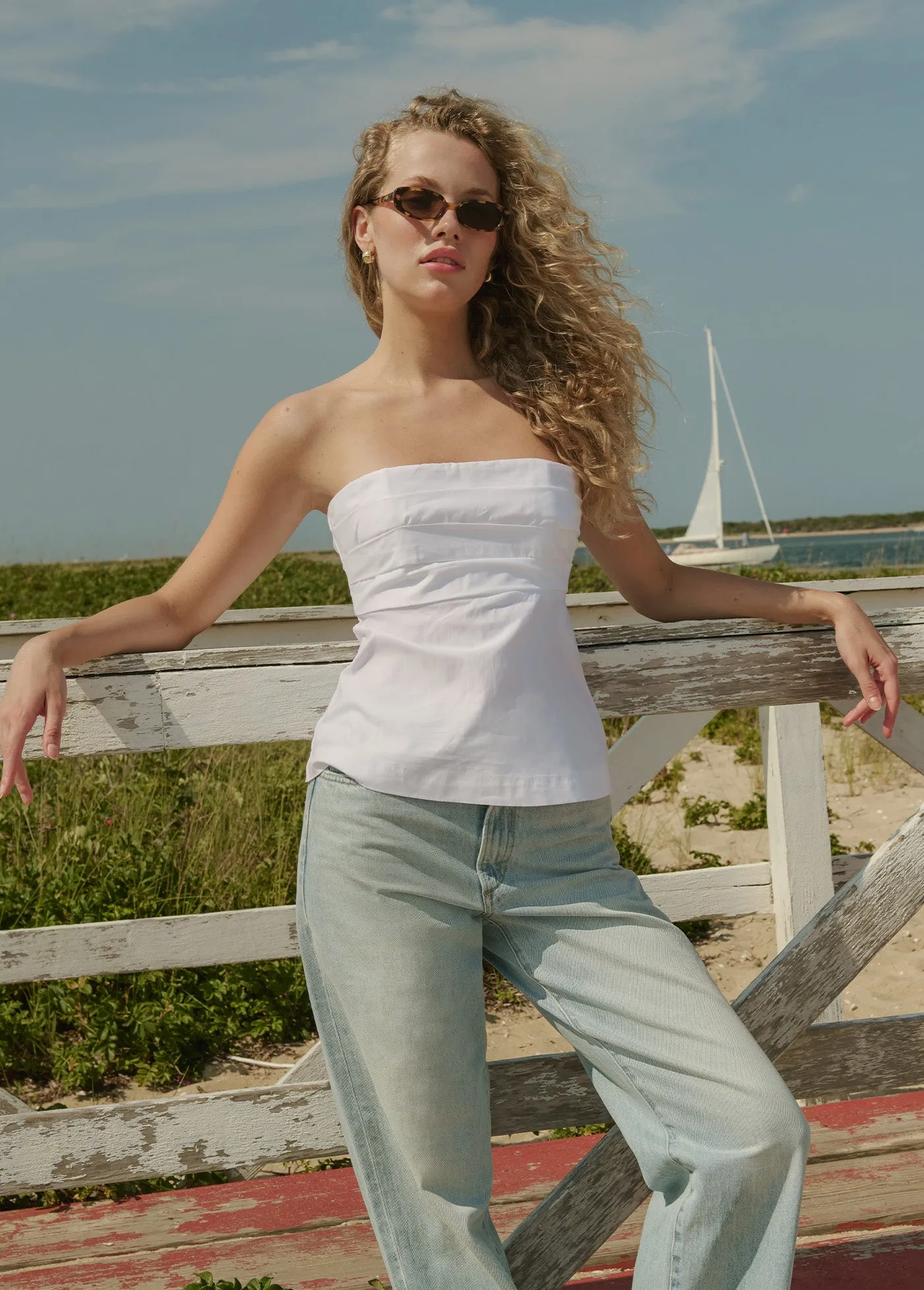 THE LARA STRAPLESS TOP sold by Joe's Jeans