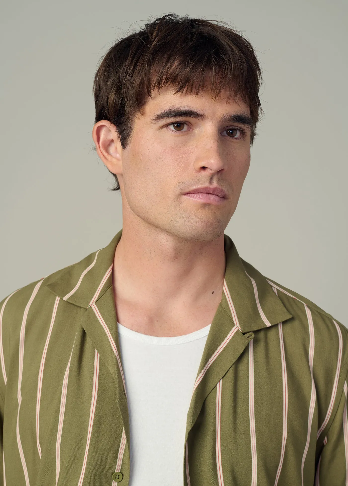 VISCOSE STRIPE CAMP SHIRT sold by Joe's Jeans product image thumbnail 5