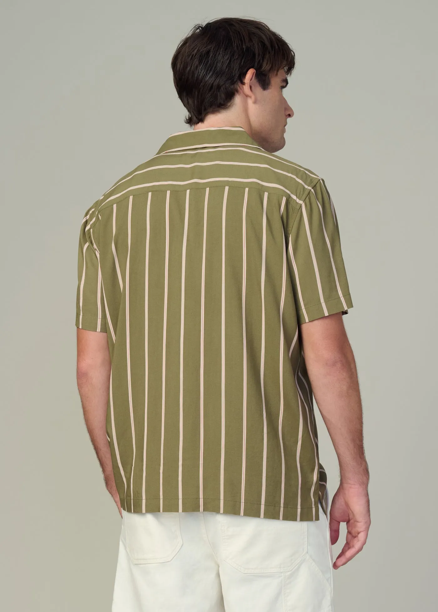 VISCOSE STRIPE CAMP SHIRT sold by Joe's Jeans product image thumbnail 4
