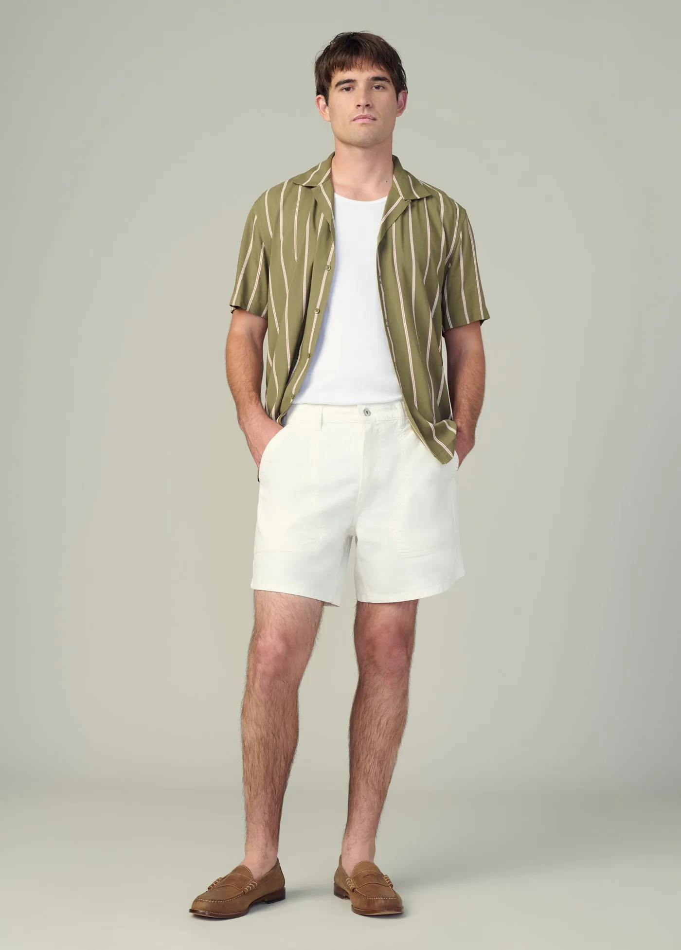 VISCOSE STRIPE CAMP SHIRT sold by Joe's Jeans product image thumbnail 2