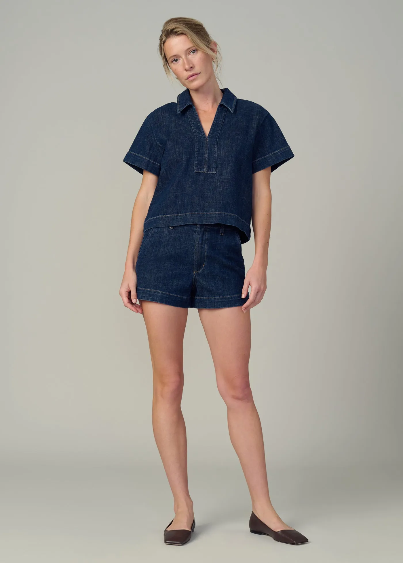 THE LILLIAN DENIM POPOVER SHIRT sold by Joe's Jeans product image thumbnail 2