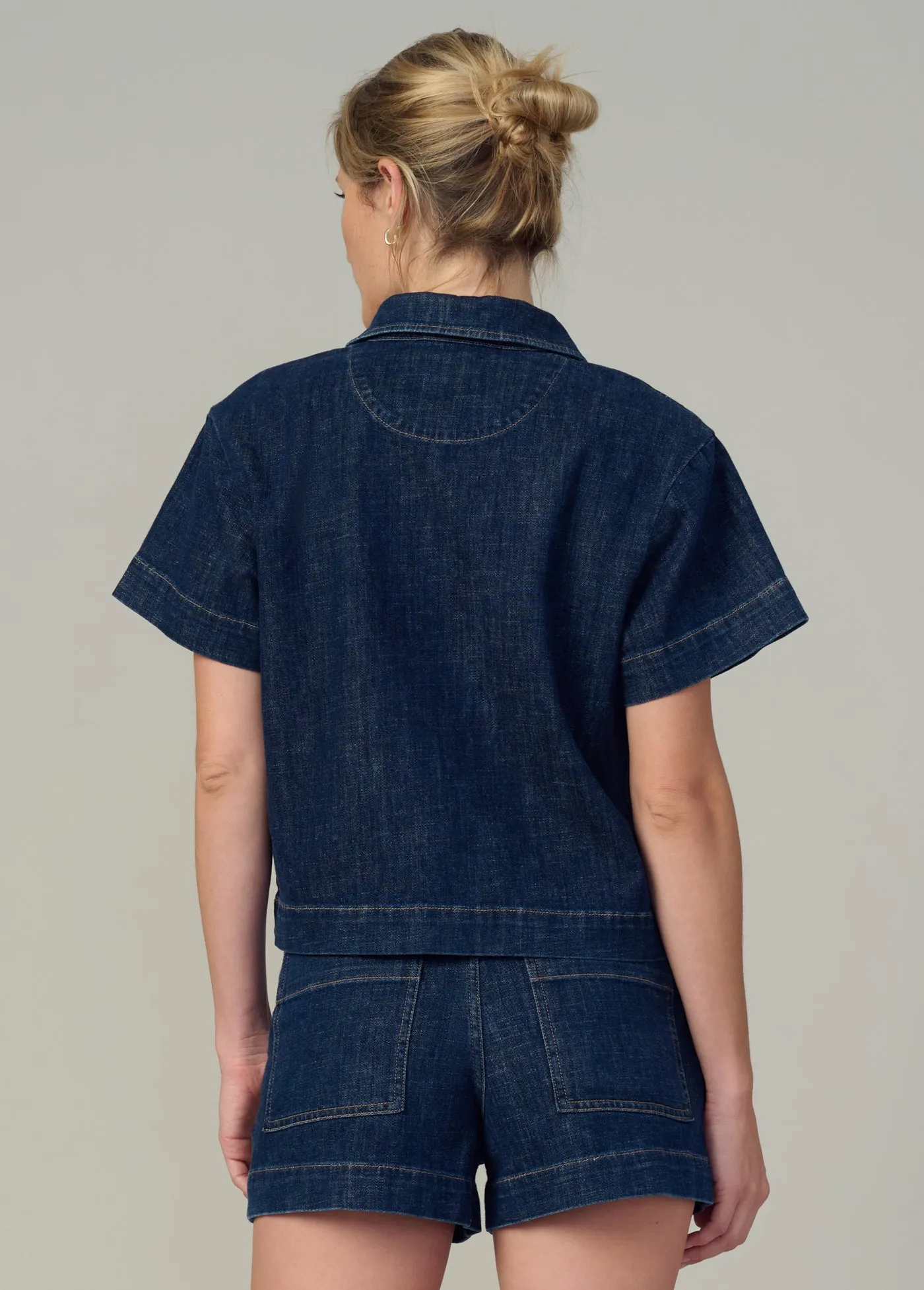 THE LILLIAN DENIM POPOVER SHIRT sold by Joe's Jeans product image thumbnail 4