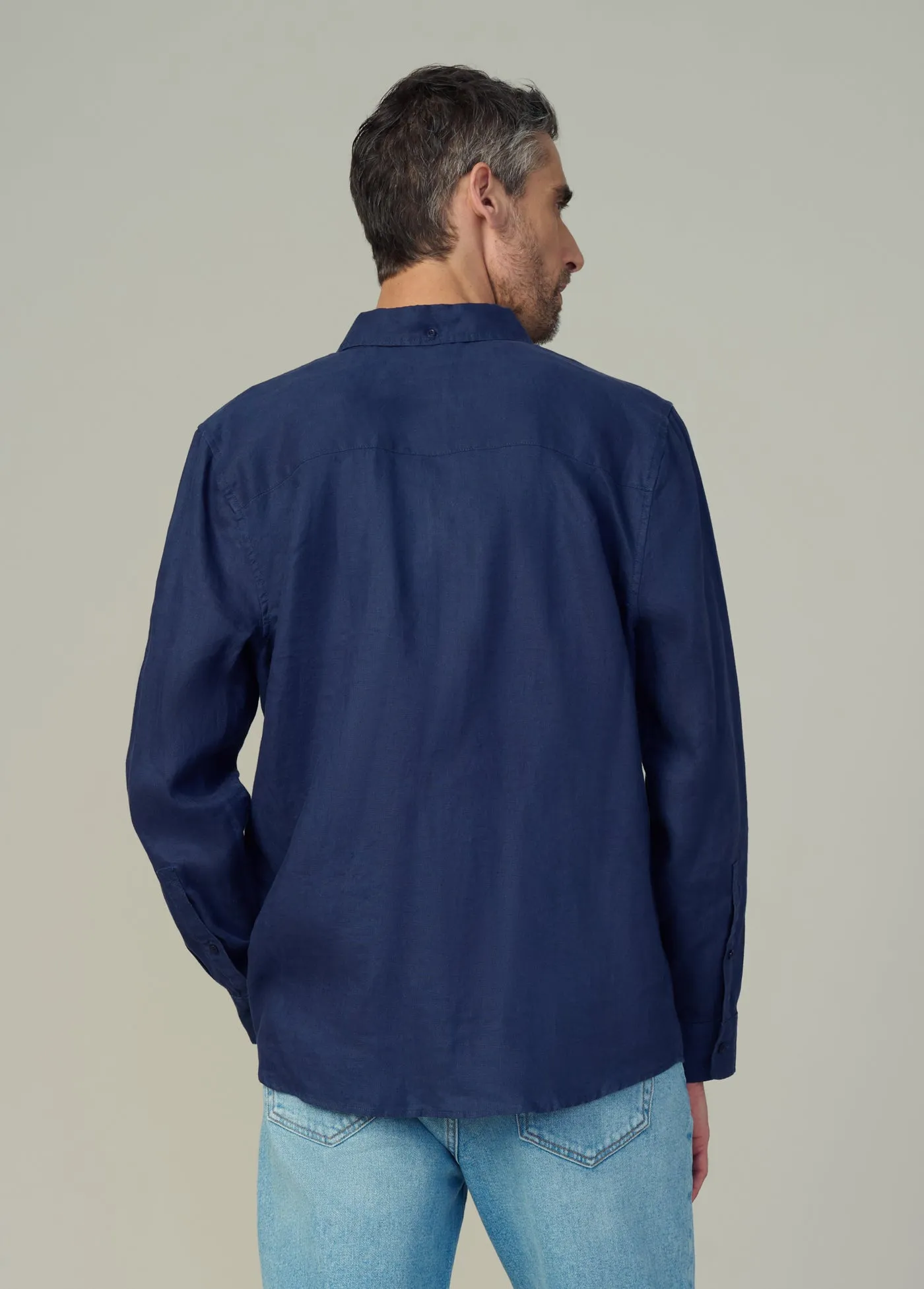 JAKOB LINEN SHIRT sold by Joe's Jeans product image thumbnail 4