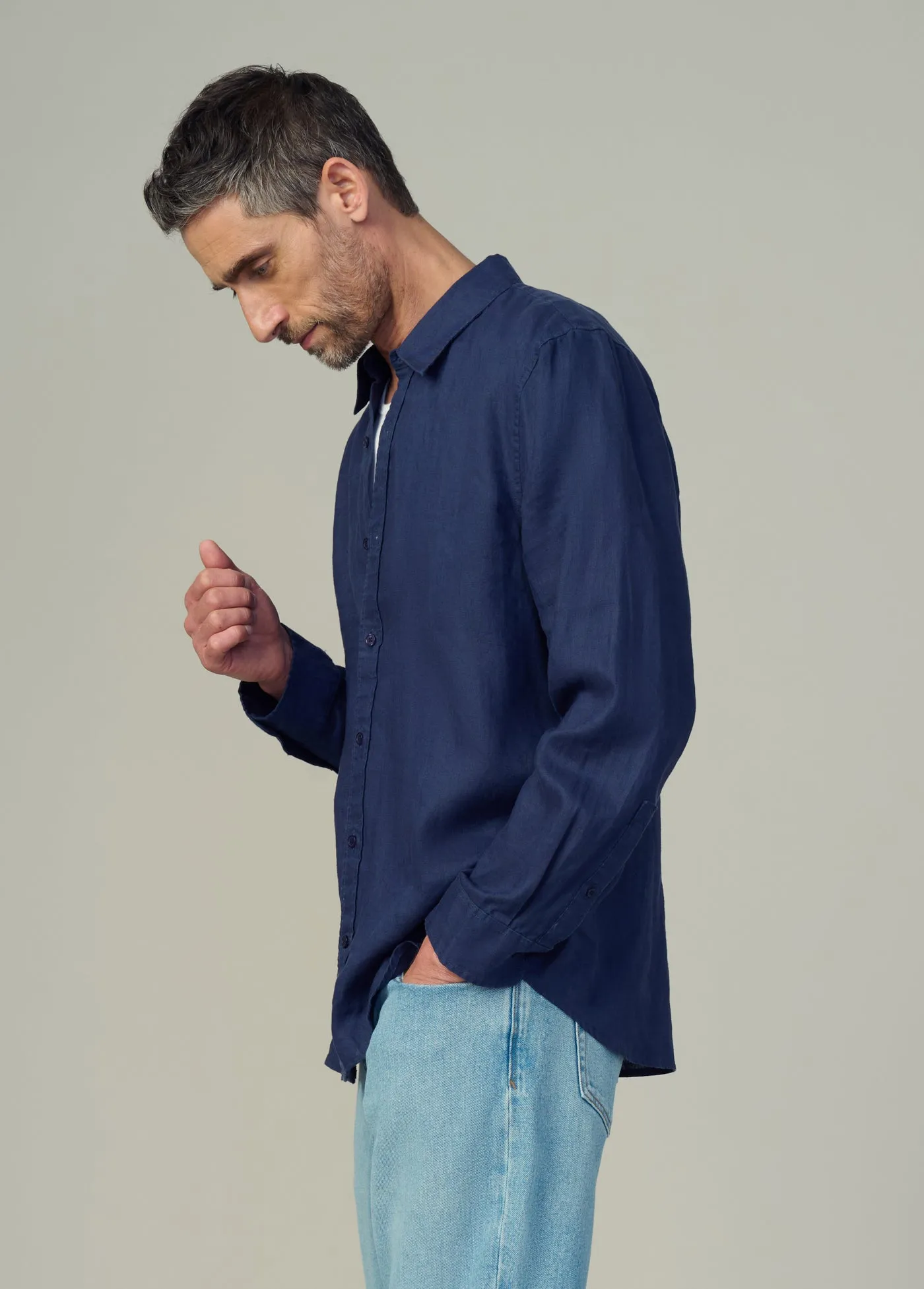 JAKOB LINEN SHIRT sold by Joe's Jeans product image thumbnail 3