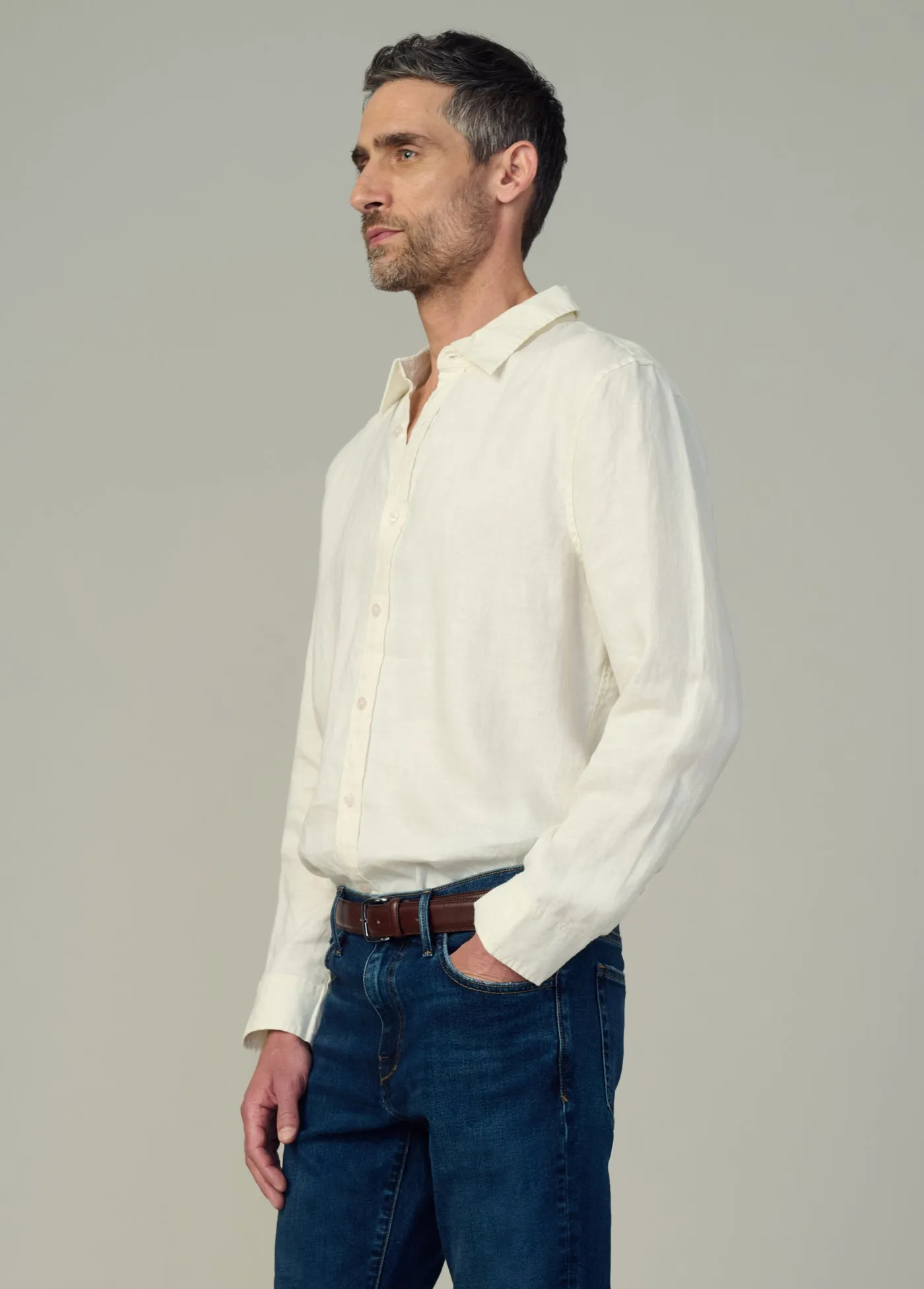 JAKOB LINEN SHIRT sold by Joe's Jeans product image thumbnail 3