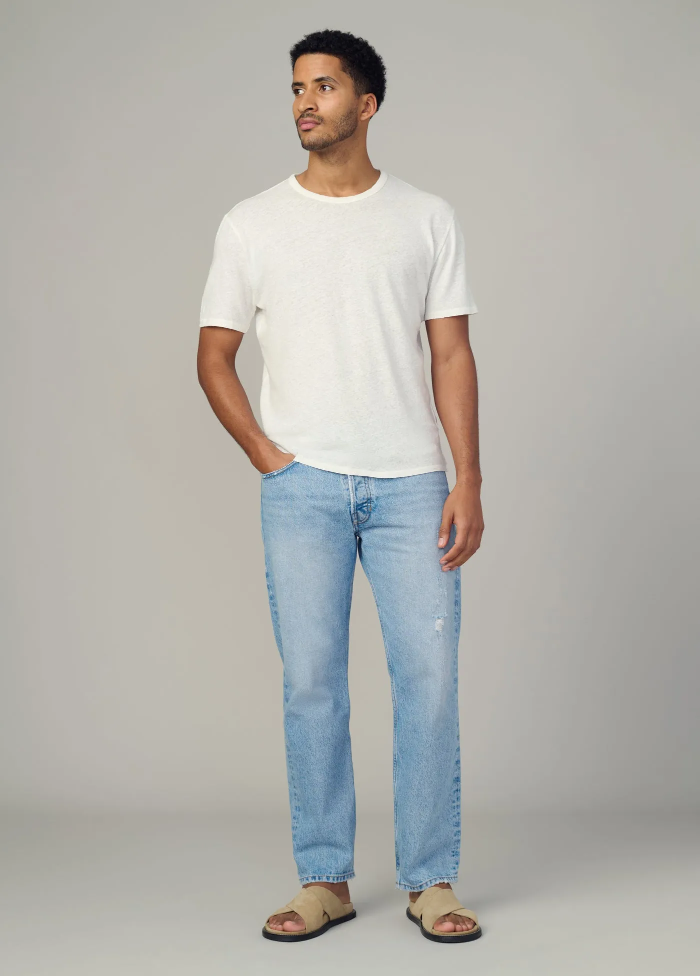 BESPOKE LINEN TEE sold by Joe's Jeans product image thumbnail 2