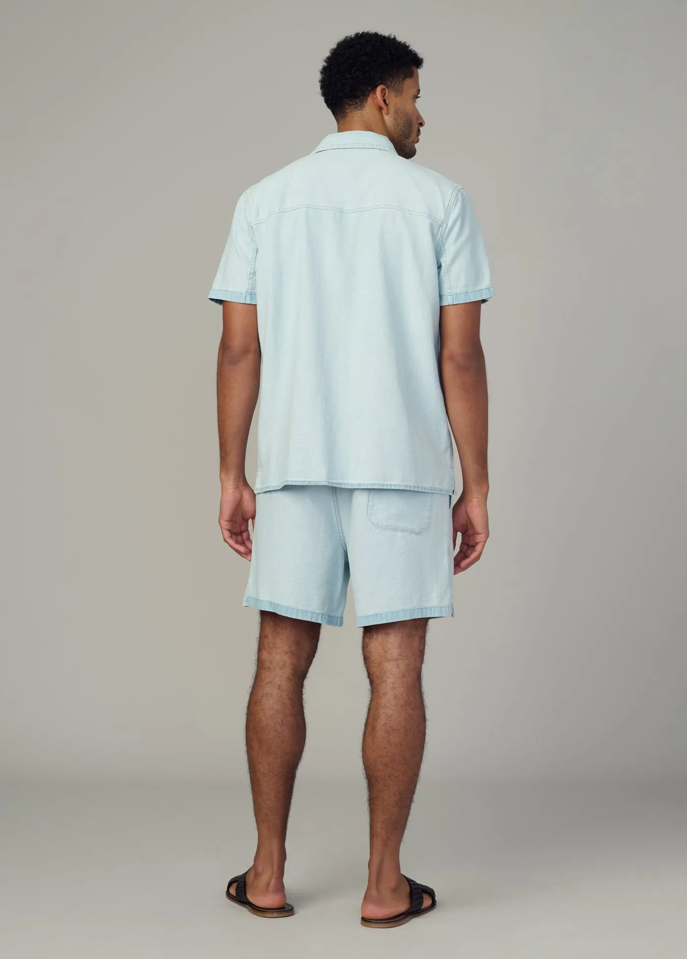 REVERSE CHAMBRAY CAMP SHIRT sold by Joe's Jeans product image thumbnail 4