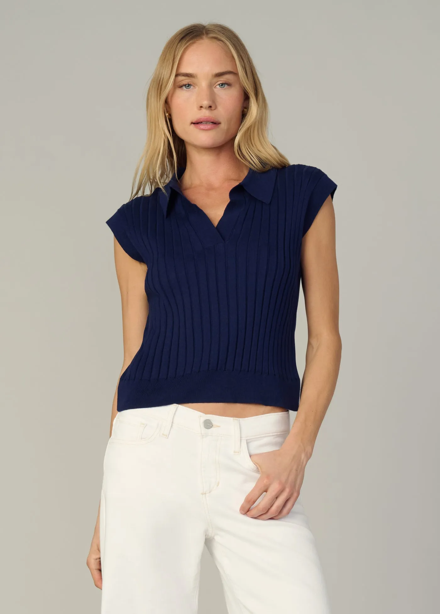 THE MAL POPOVER SWEATER VEST sold by Joe's Jeans