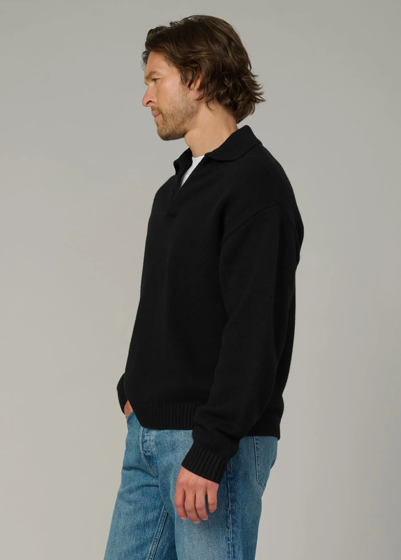 RELAXED POLO SWEATER sold by Joe's Jeans product image thumbnail 3