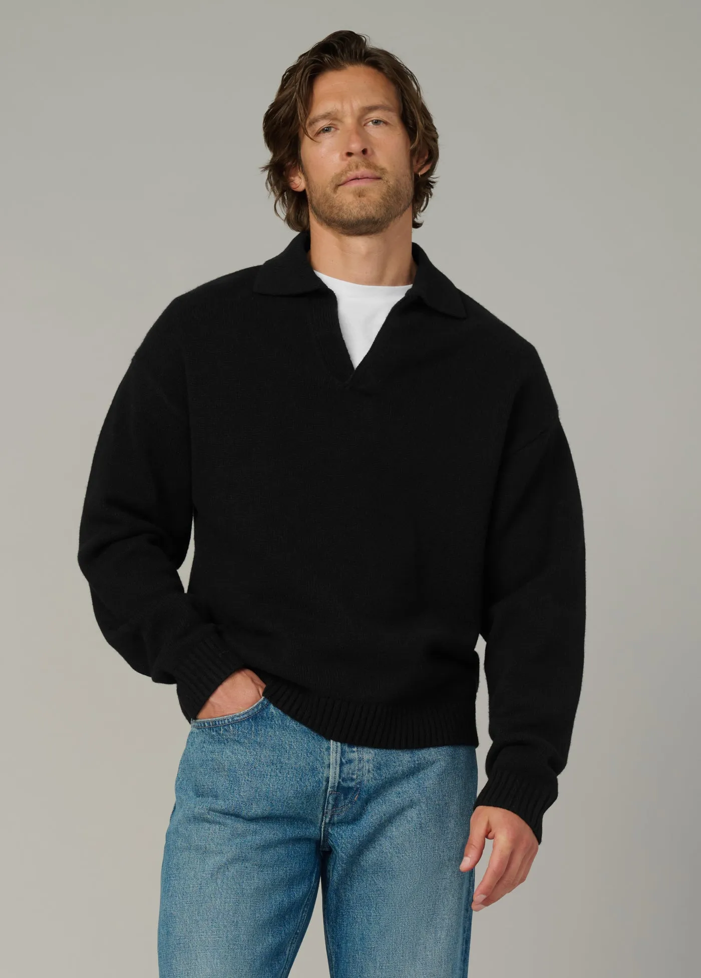 RELAXED POLO SWEATER sold by Joe's Jeans