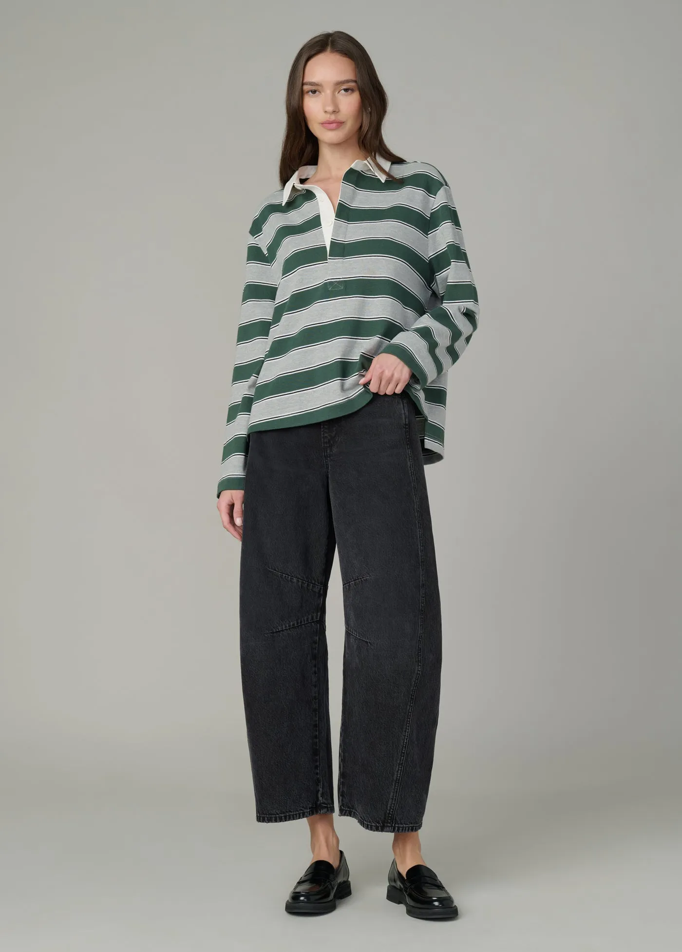 THE DYLAN OVERSIZED RUGBY SHIRT sold by Joe's Jeans product image thumbnail 2