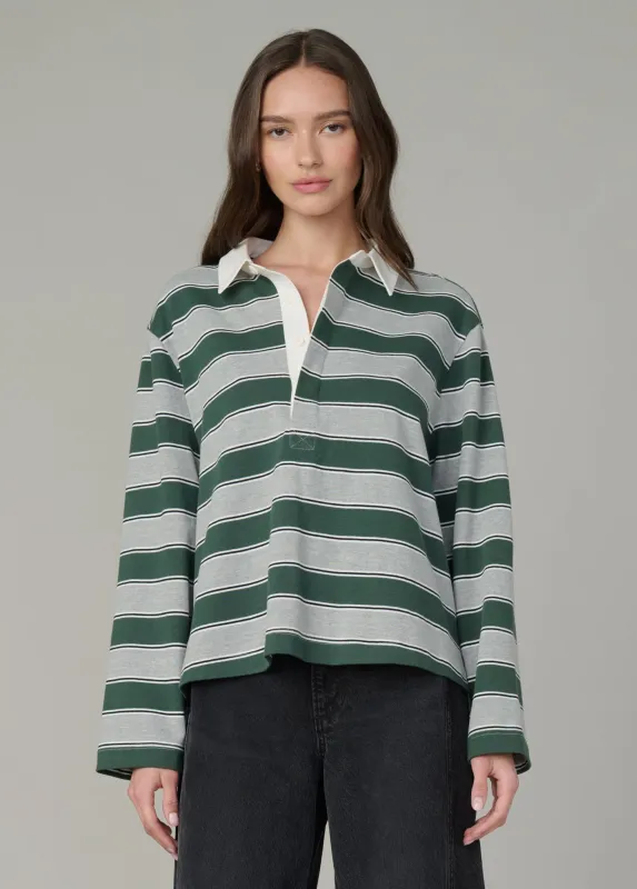 THE DYLAN OVERSIZED RUGBY SHIRT sold by Joe's Jeans