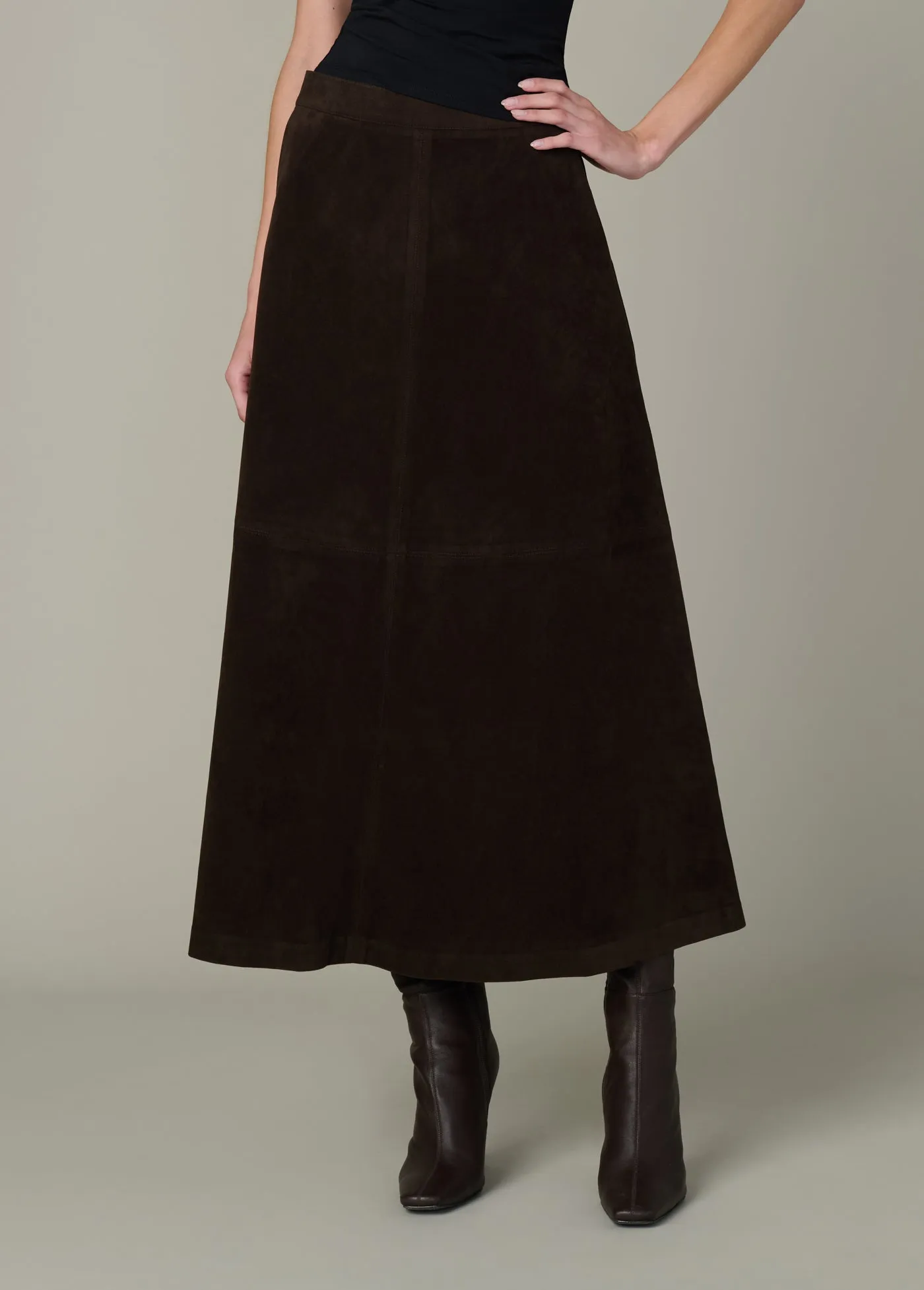 THE TAVI VEGAN SUEDE SKIRT sold by Joe's Jeans product image thumbnail 2