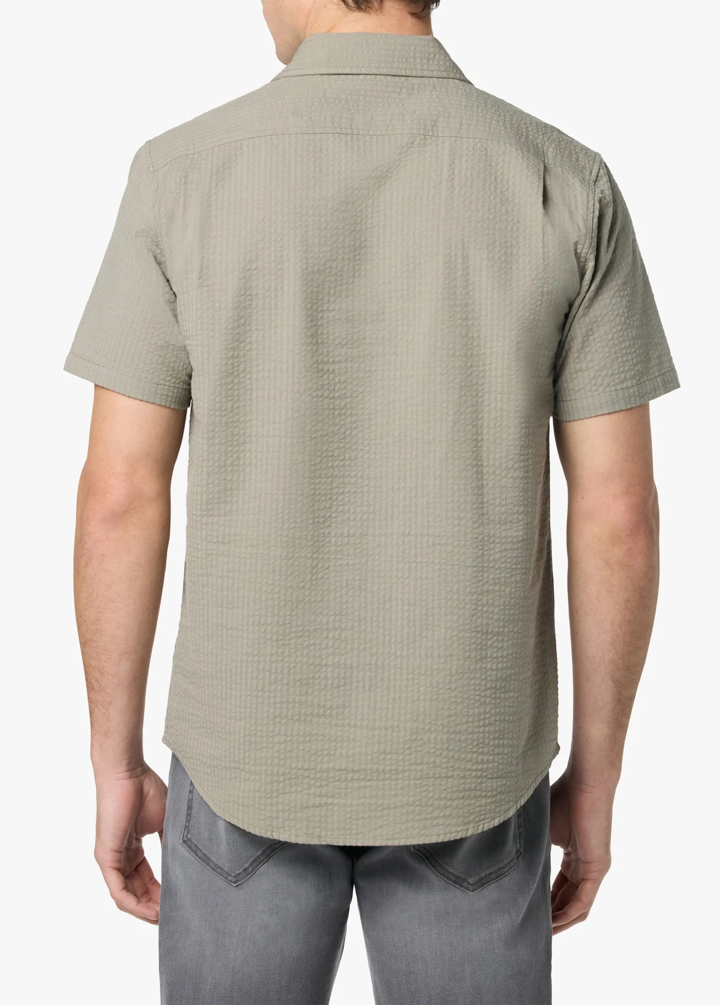 SHORT SLEEVE SEERSUCKER SOLID SHIRT sold by Joe's Jeans product image thumbnail 3