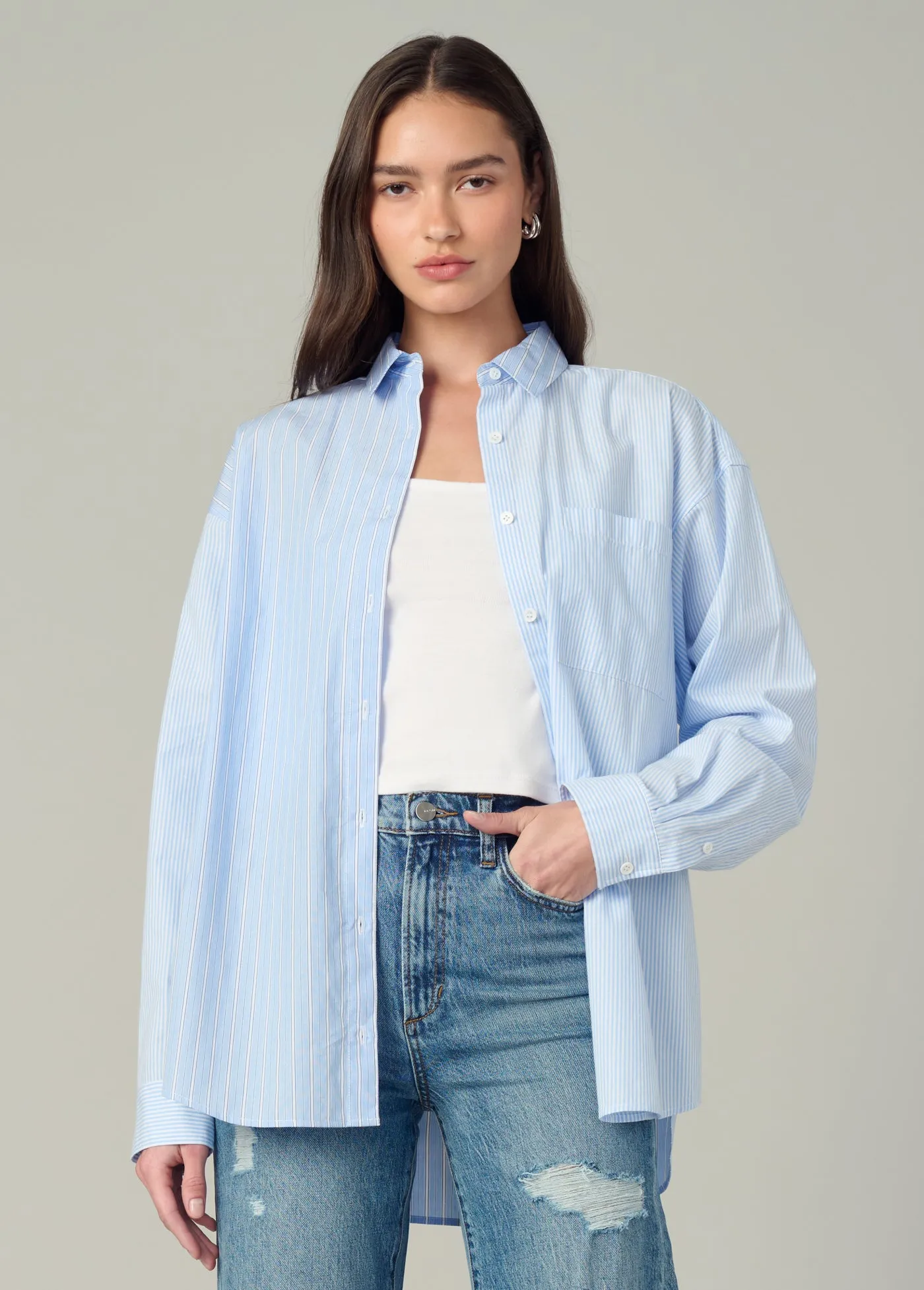 THE BOYFRIEND BUTTON DOWN SHIRT sold by Joe's Jeans