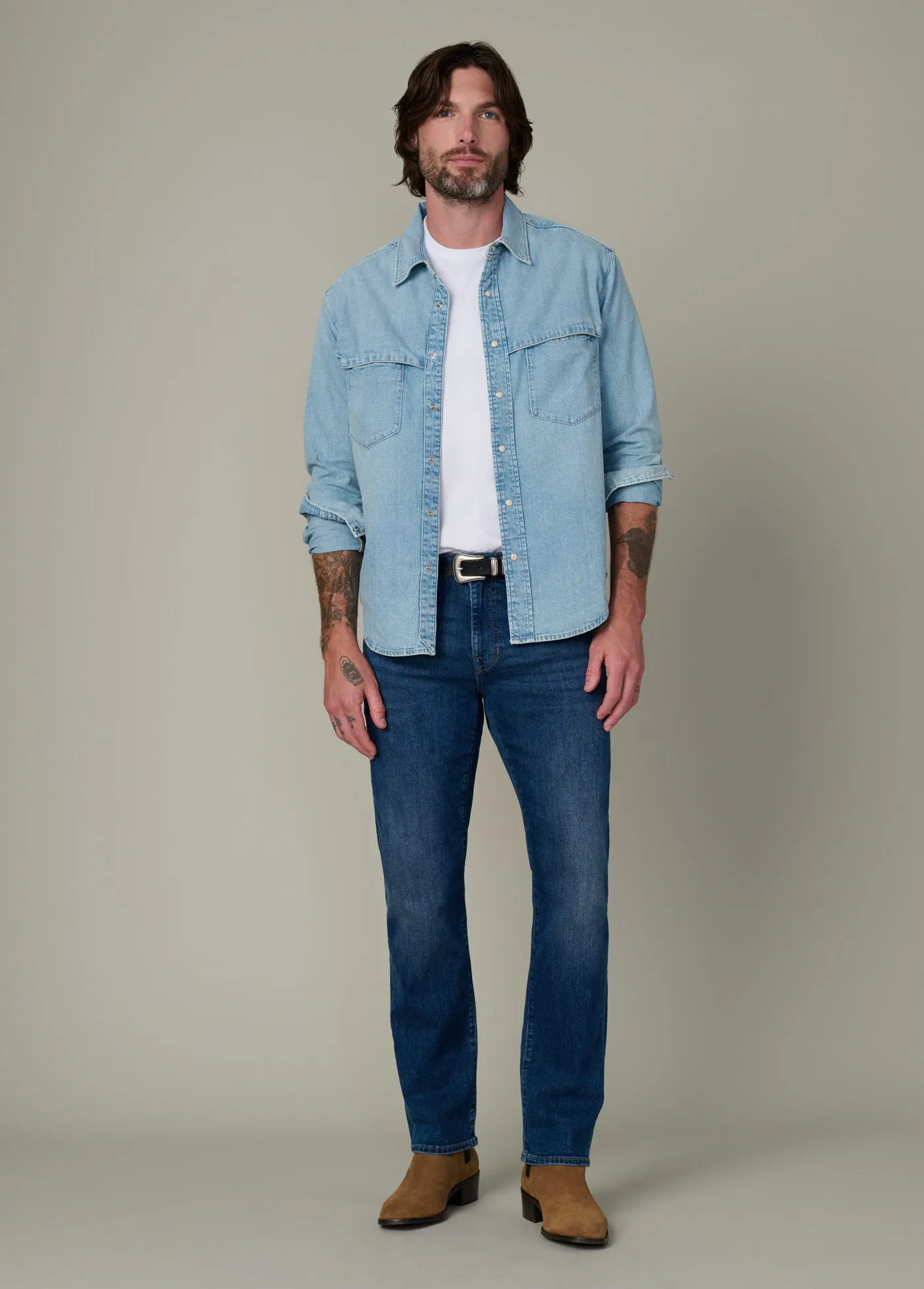 THE WAYNE DENIM WESTERN SHIRT sold by Joe's Jeans product image thumbnail 2