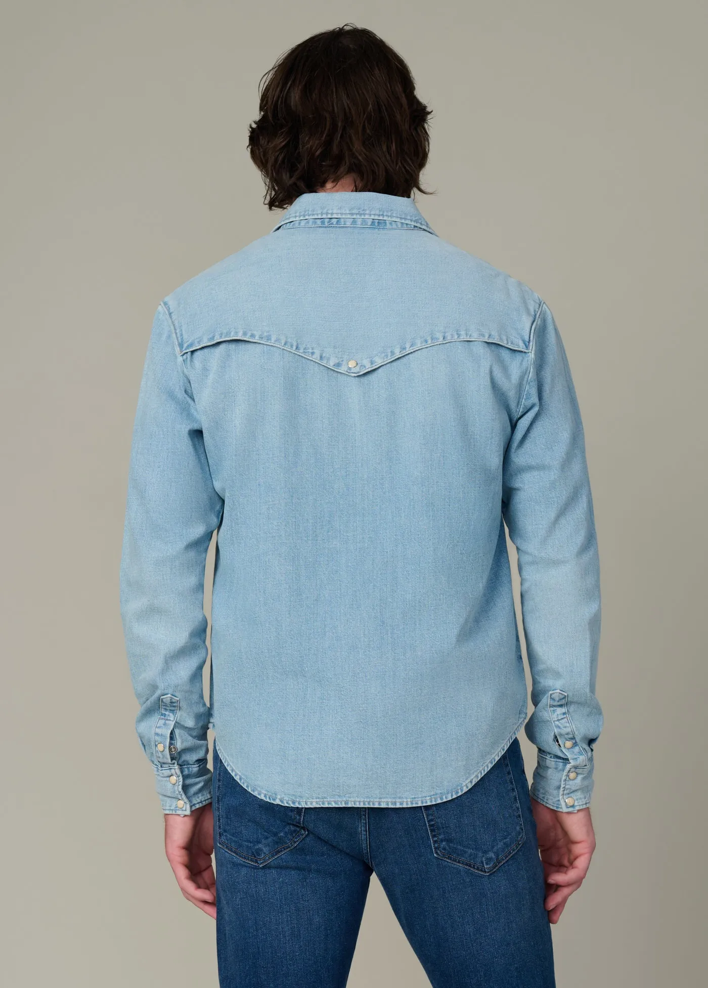 THE WAYNE DENIM WESTERN SHIRT sold by Joe's Jeans product image thumbnail 4