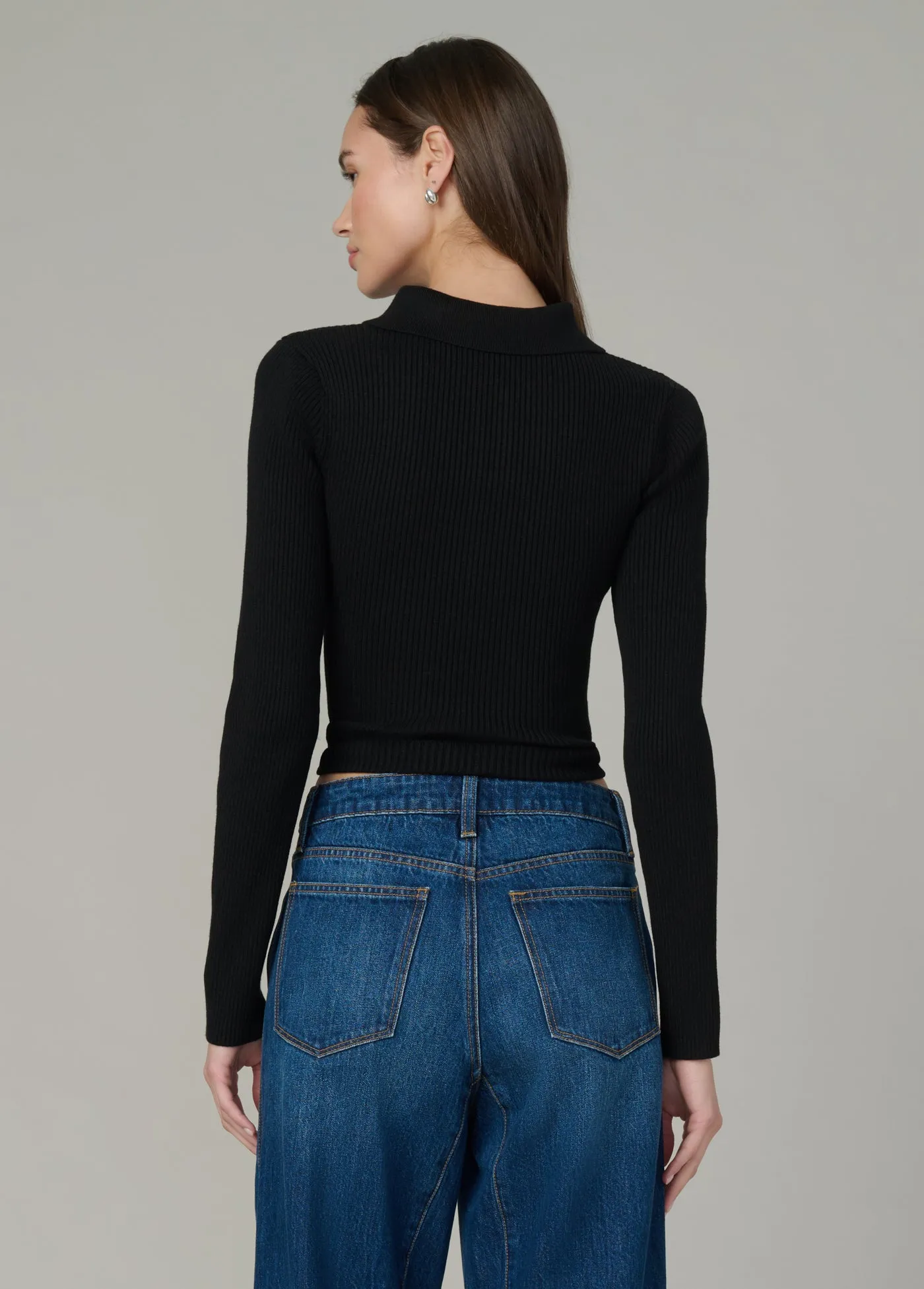 THE LISA POLO SWEATER sold by Joe's Jeans product image thumbnail 4